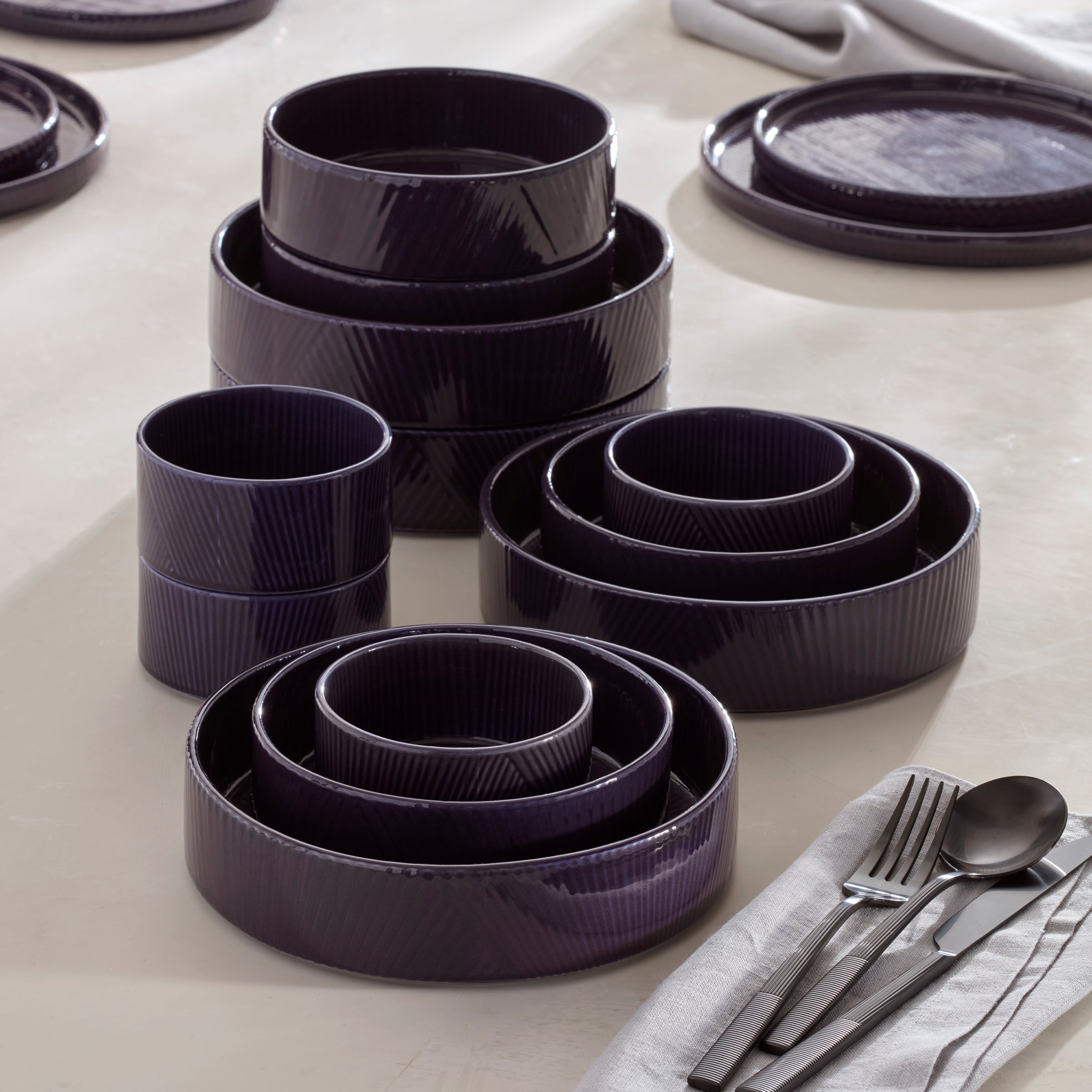 Modulus Nightshade 12 Piece Bowl Set