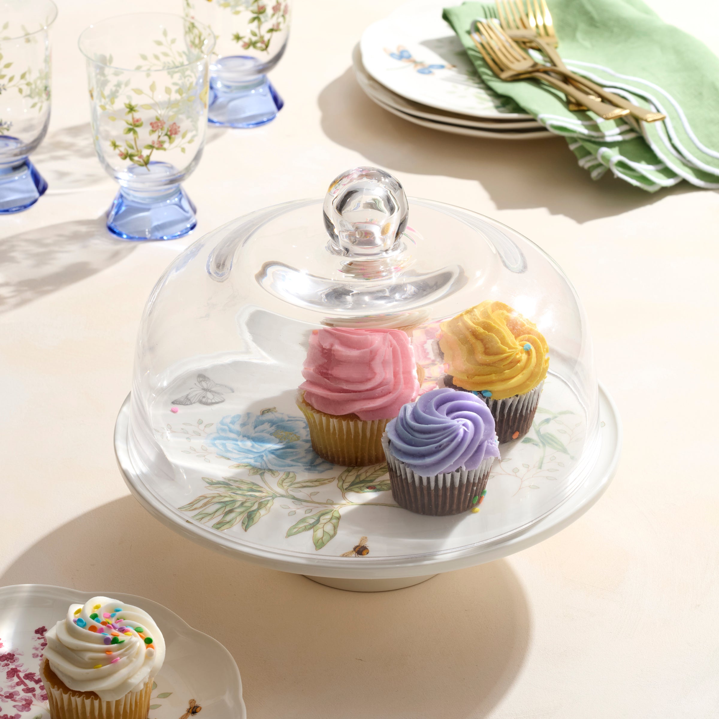 Butterfly Meadow 25th Anniversary Cake Plate - Image 3