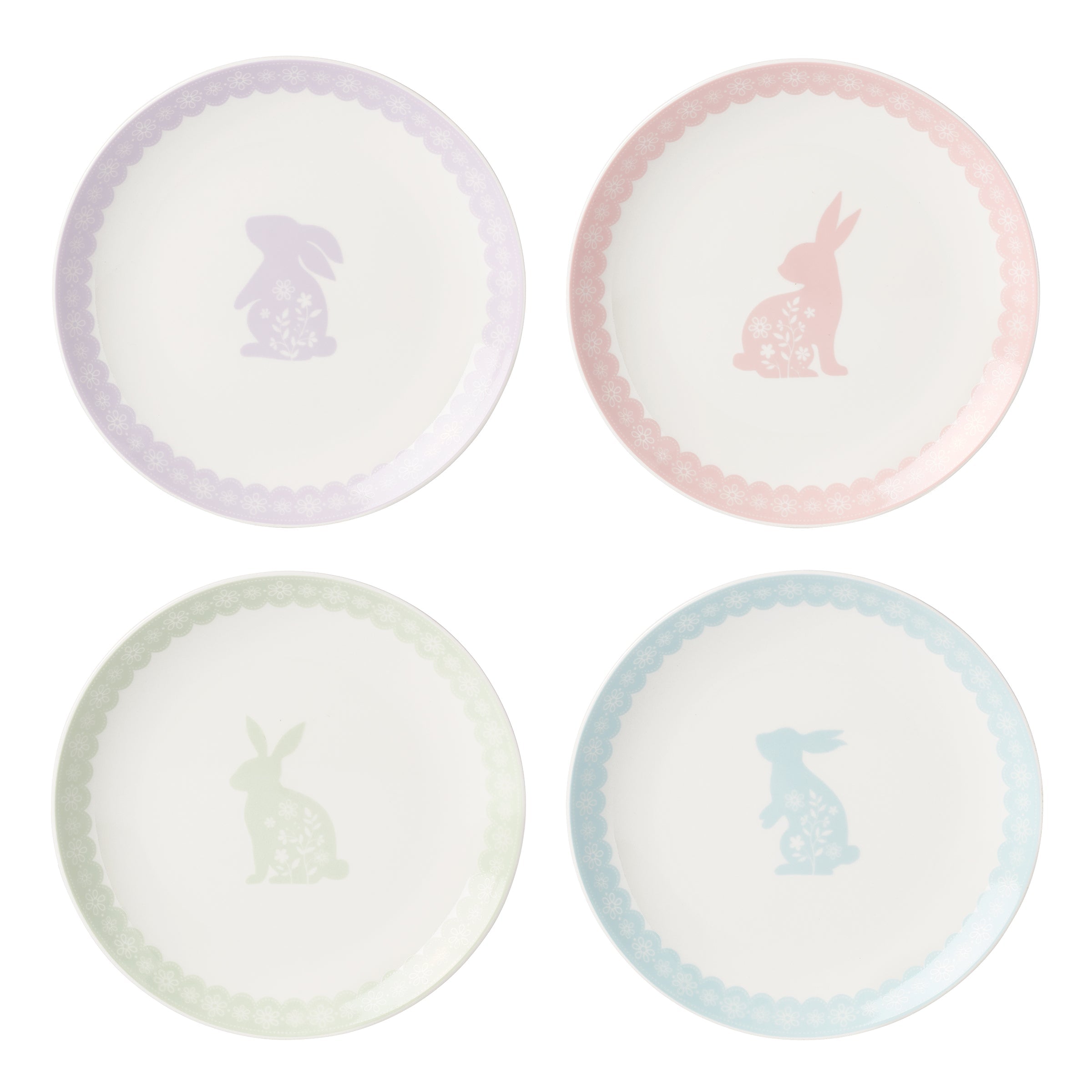 Bunny Hop Accent Plates Set of 4