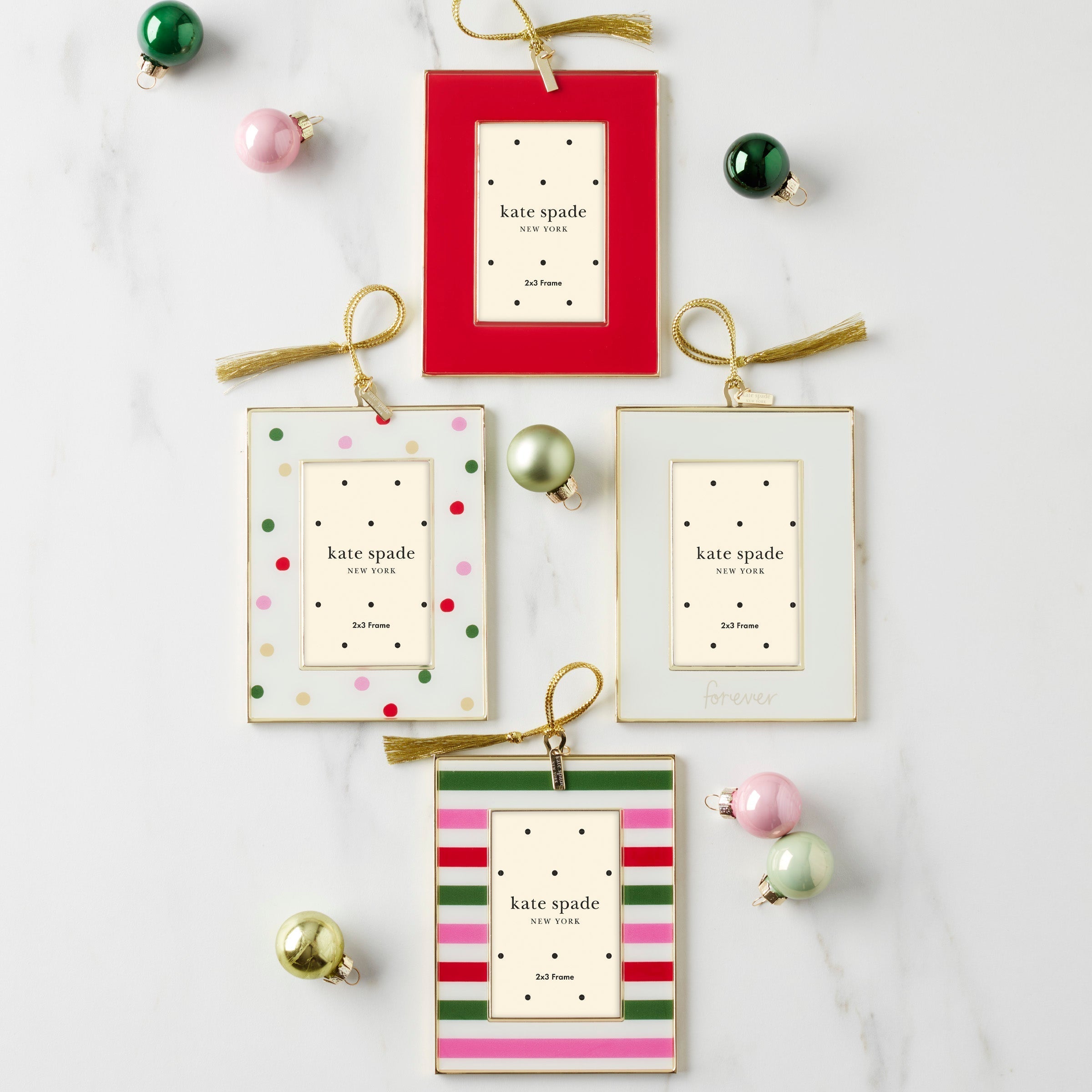 Alternative view of Be Jolly Mini Frame Ornament   Red