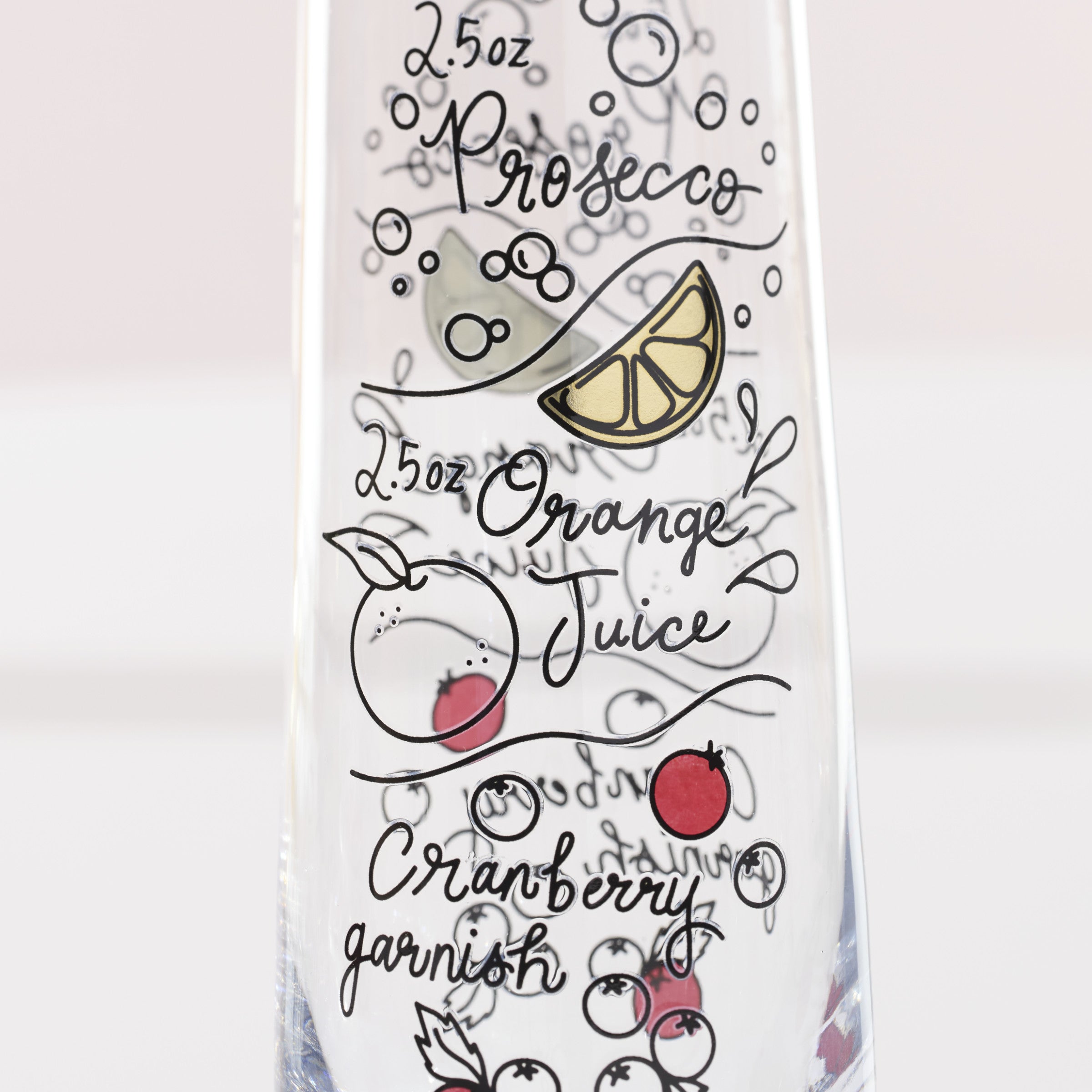 Make Merry Stemless Flute Glasses Set Of 4 - Image 3