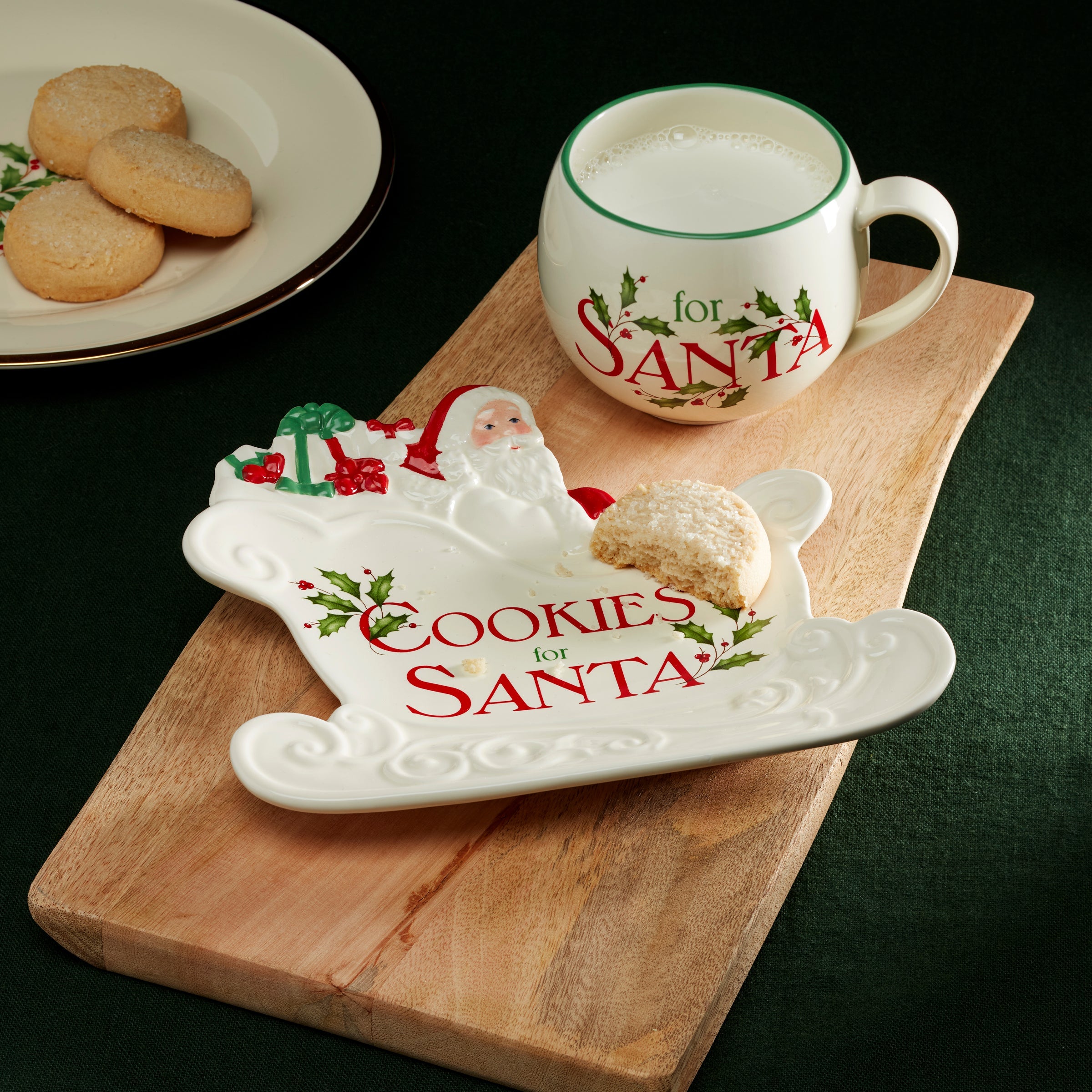 Holiday Cookies & Milk For Santa 2 Piece Set - Image 3