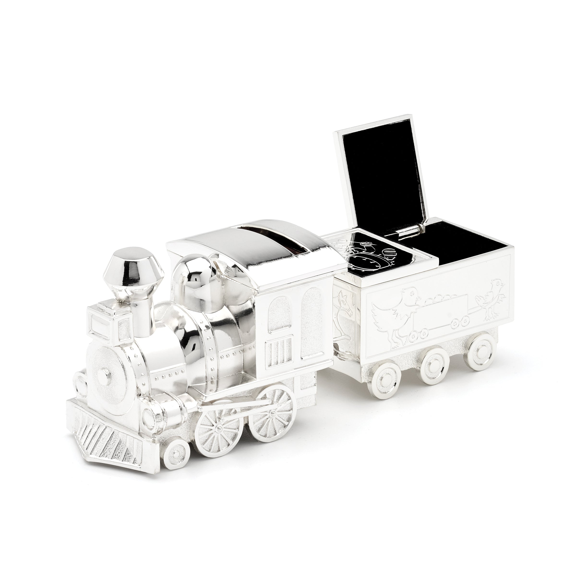 Alternative view of Train With Caboose Coin Bank