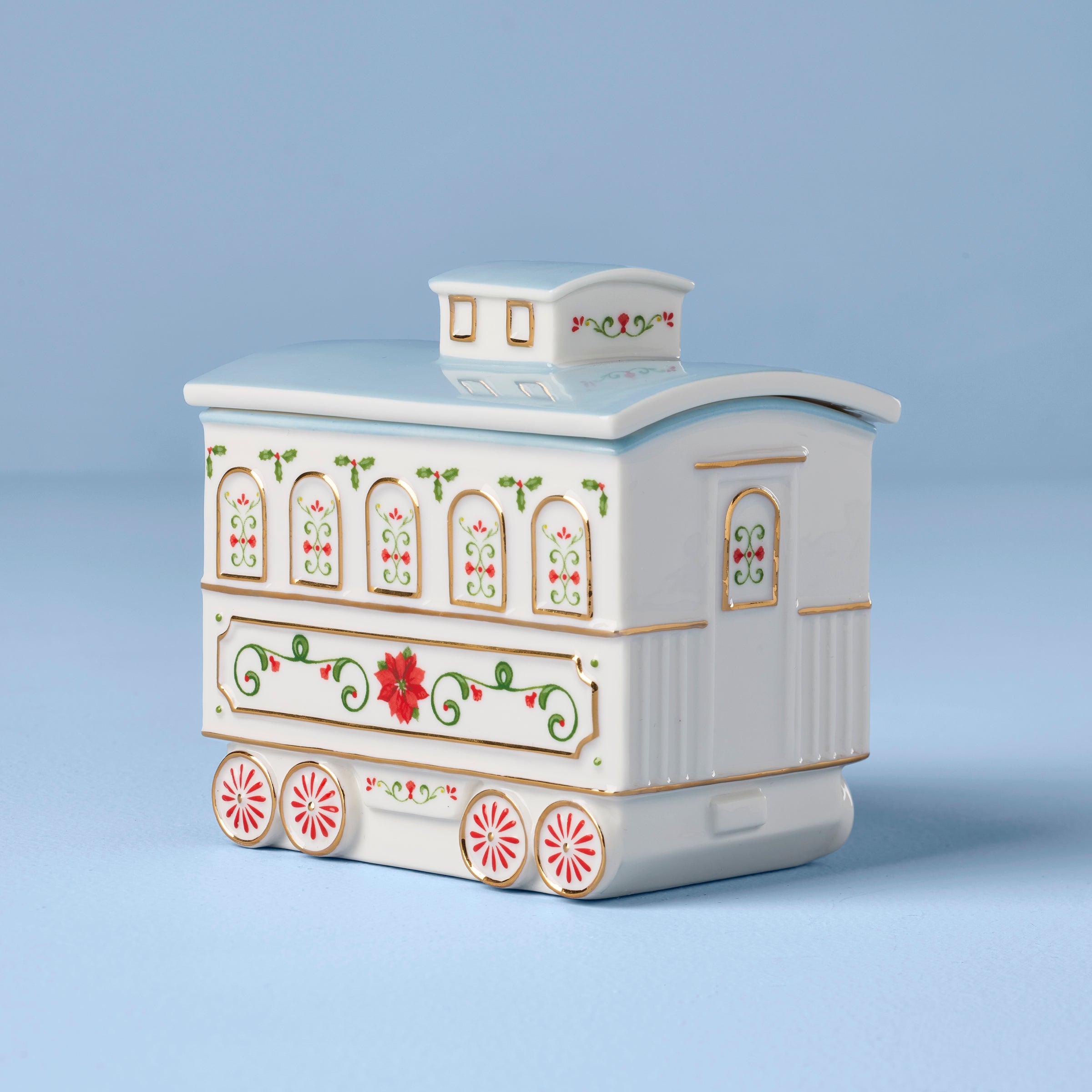 Lenox Holiday Village Christmas Train Server - Image 7