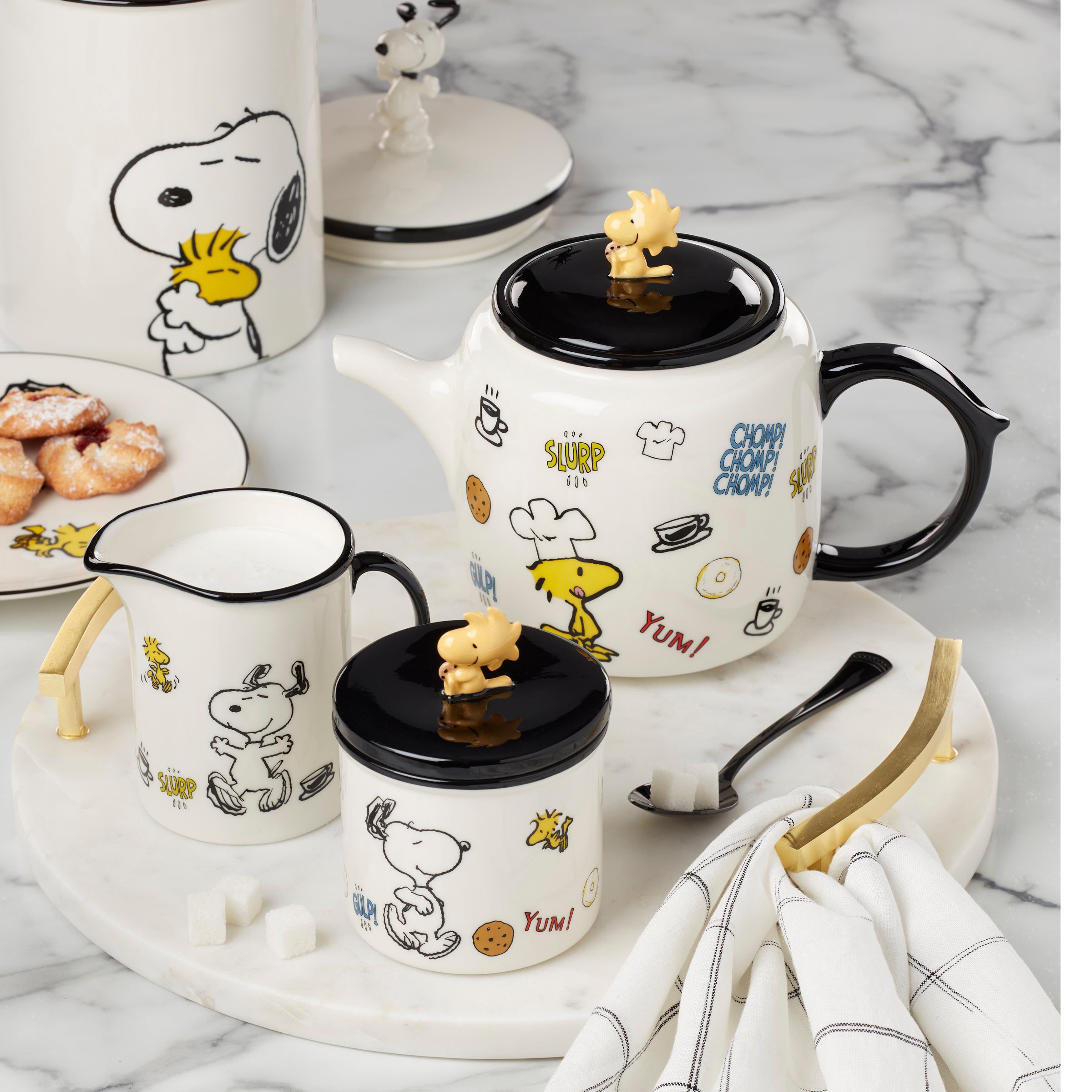 Chef Snoopy Sugar & Creamer 2 Piece Set - Image 3