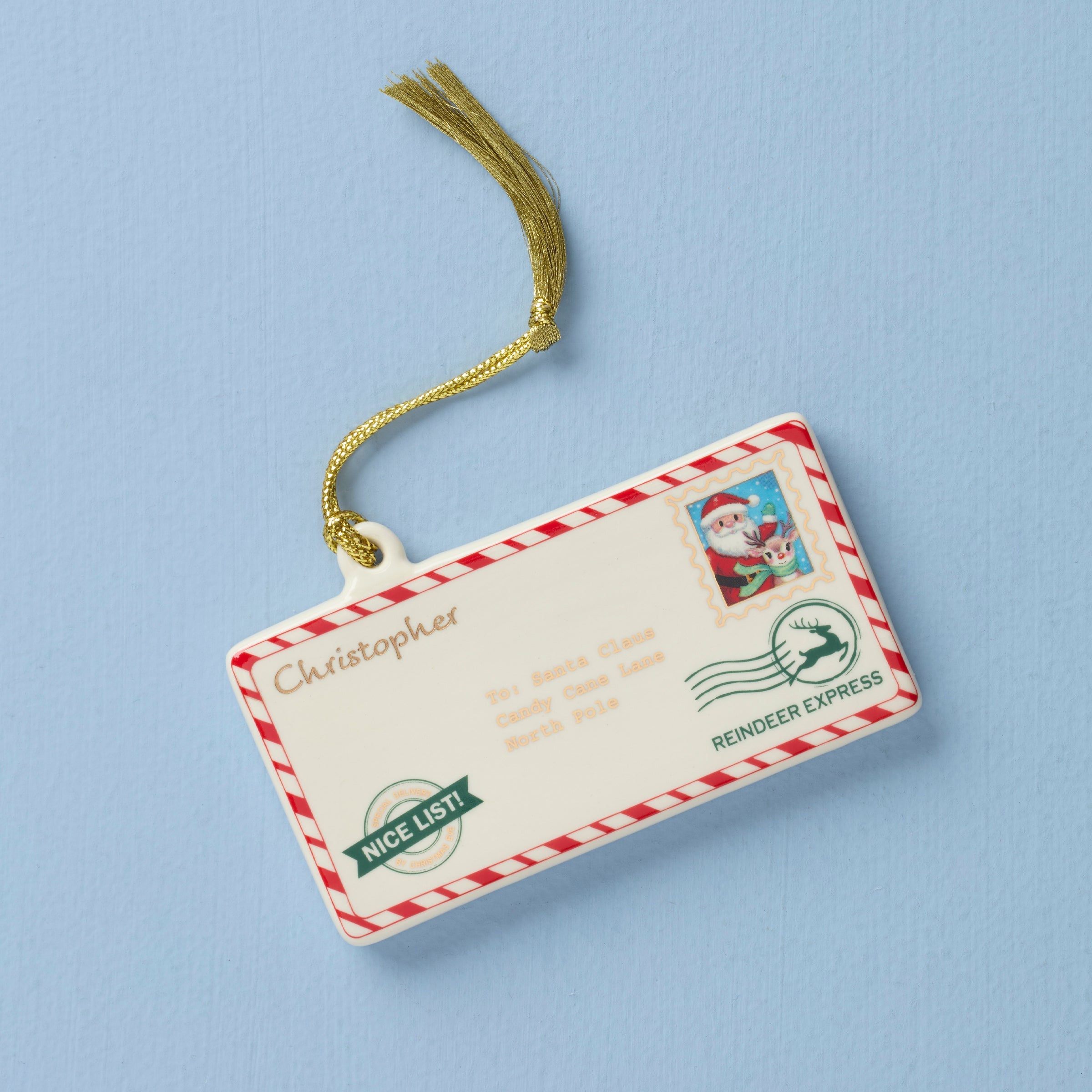 Personalized Letters To Santa Ornament