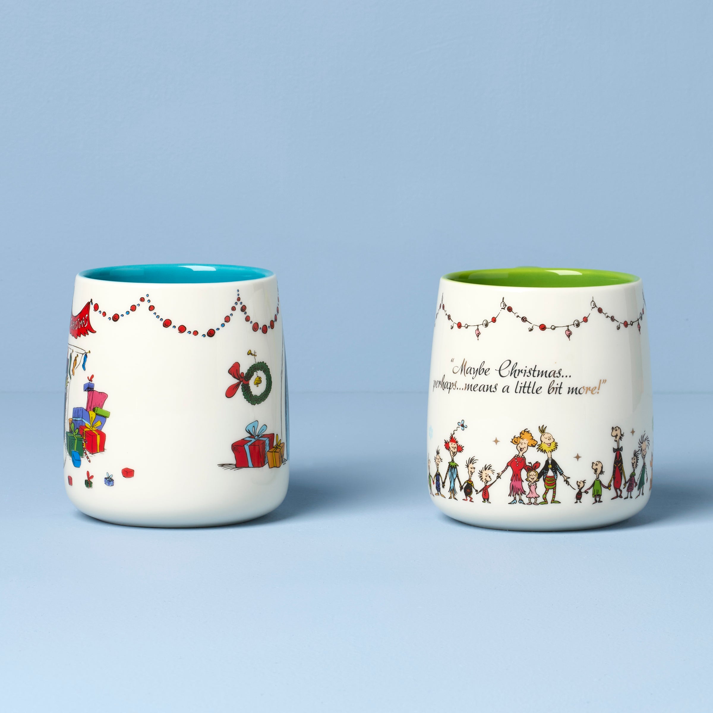Alternative view of Who Ville Grinch Fireplace Mugs   Set of 2