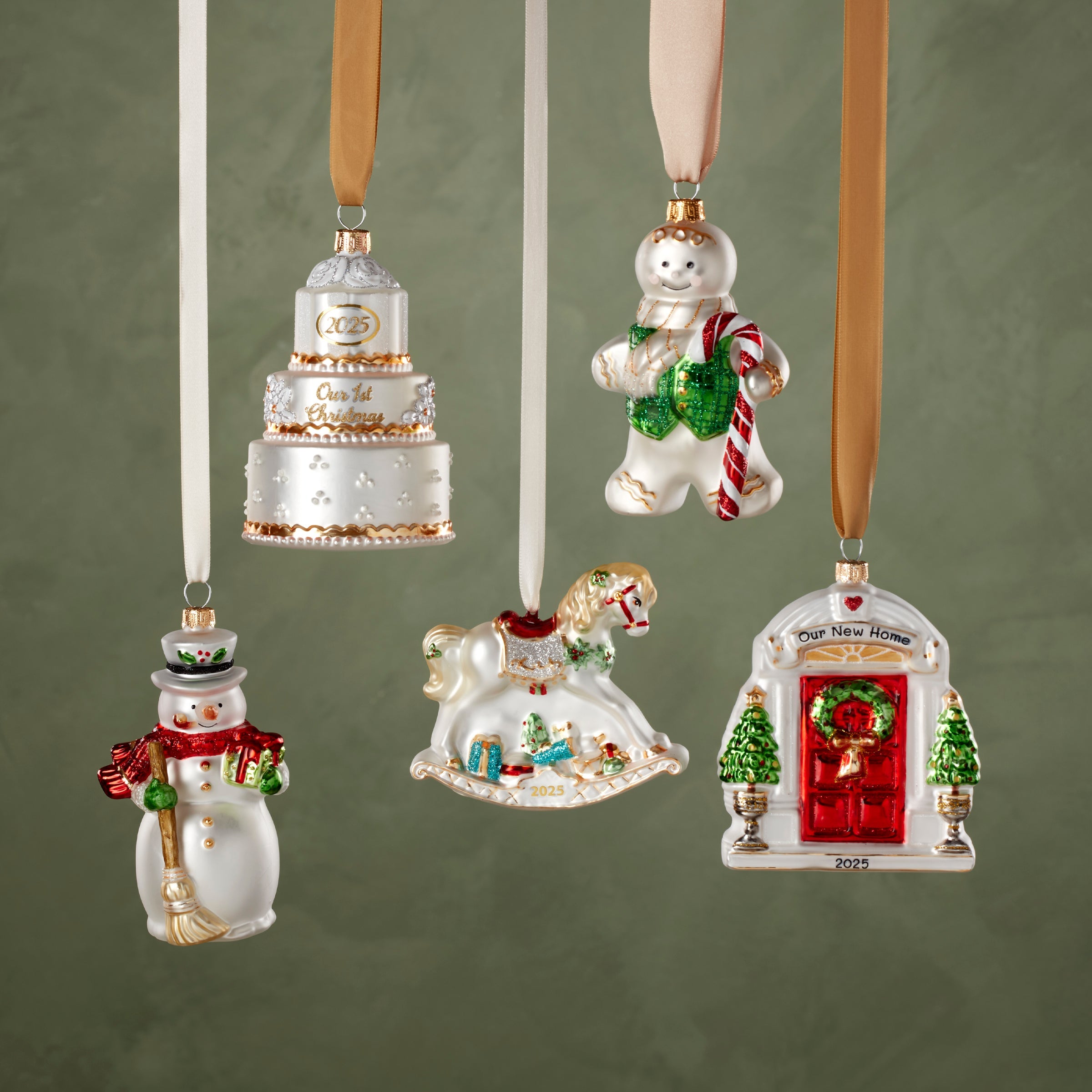 2025 Retro Blown Glass Gingerbread Ornament - Image 4