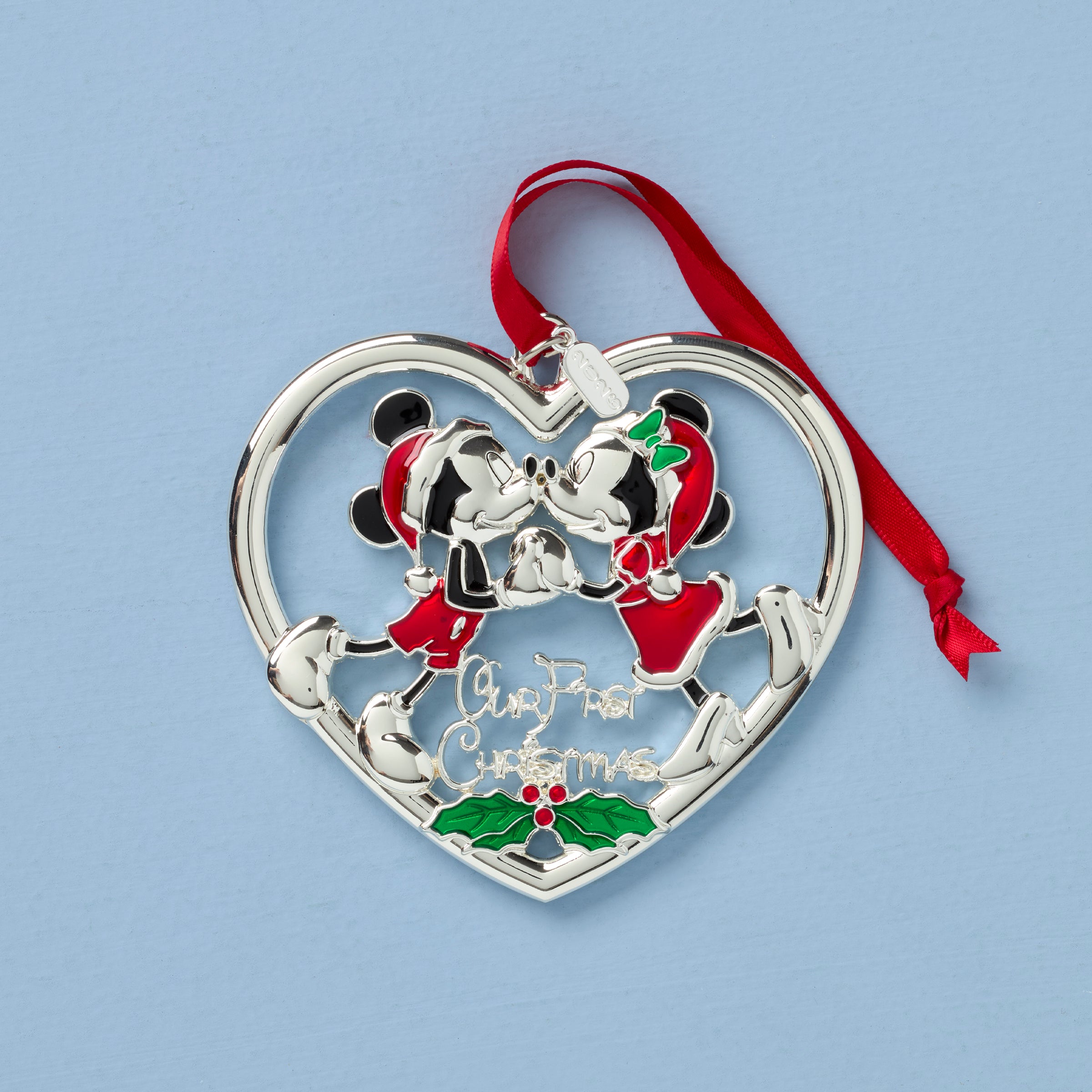 2026 Our 1st Christmas Mickey & Minnie Mouse Metal Ornament