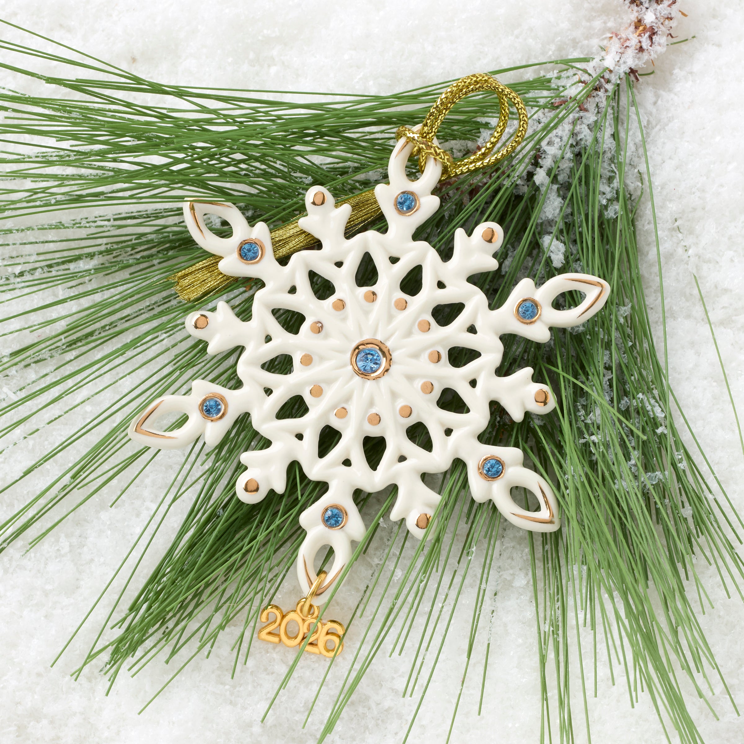 2026 Gemmed Snowflake Ornament - Image 3