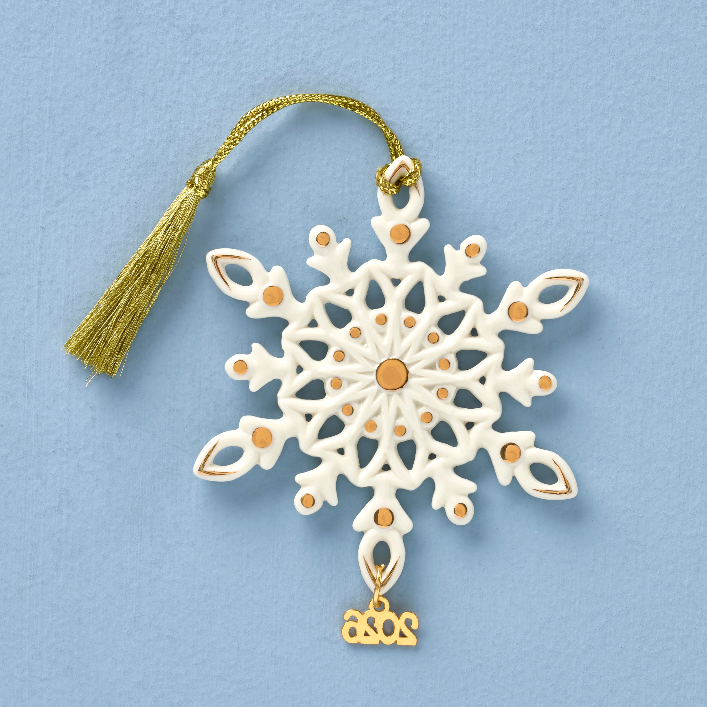 Alternative view of 2026 Gemmed Snowflake Ornament