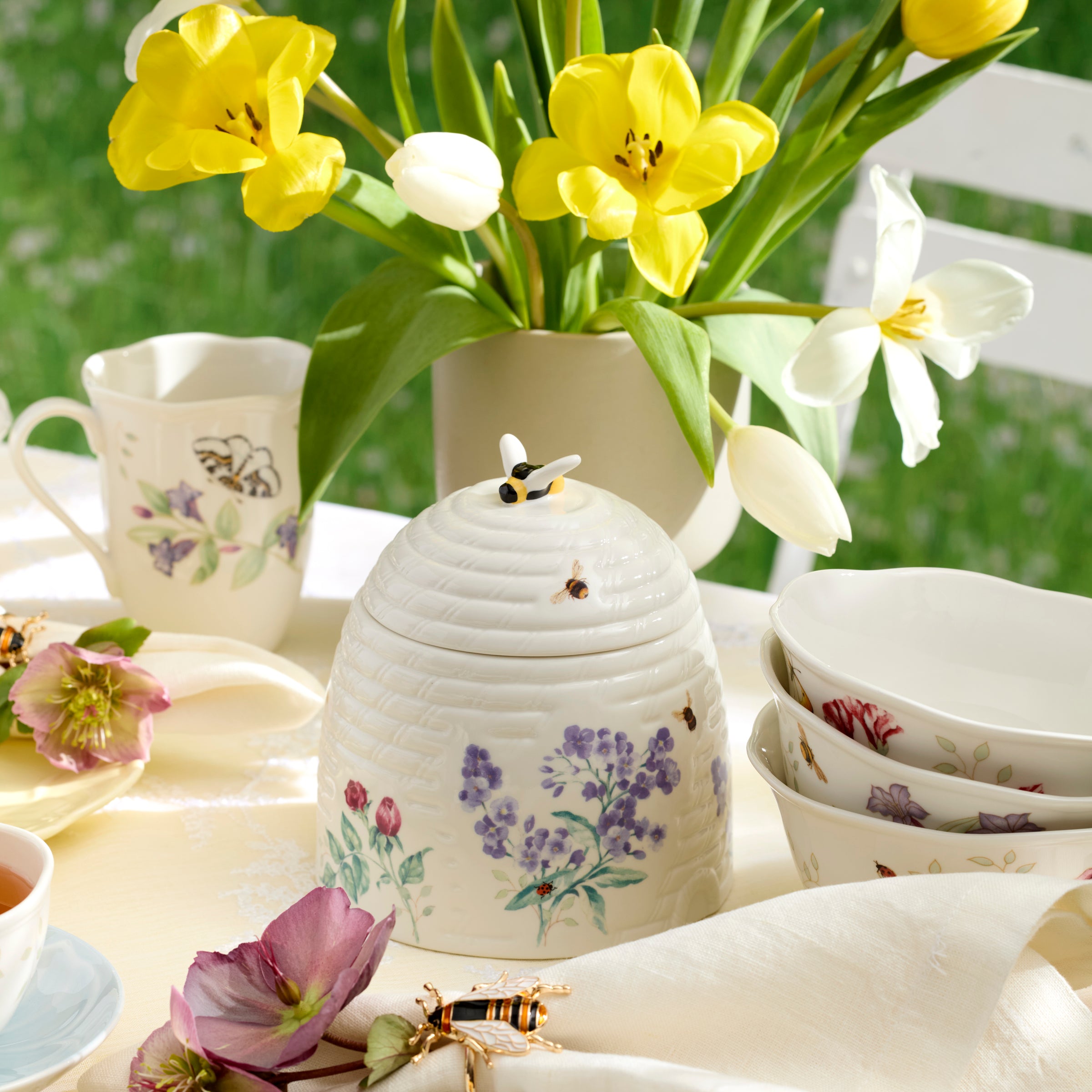 Butterfly Meadow Honeycomb Candy Jar - Image 5