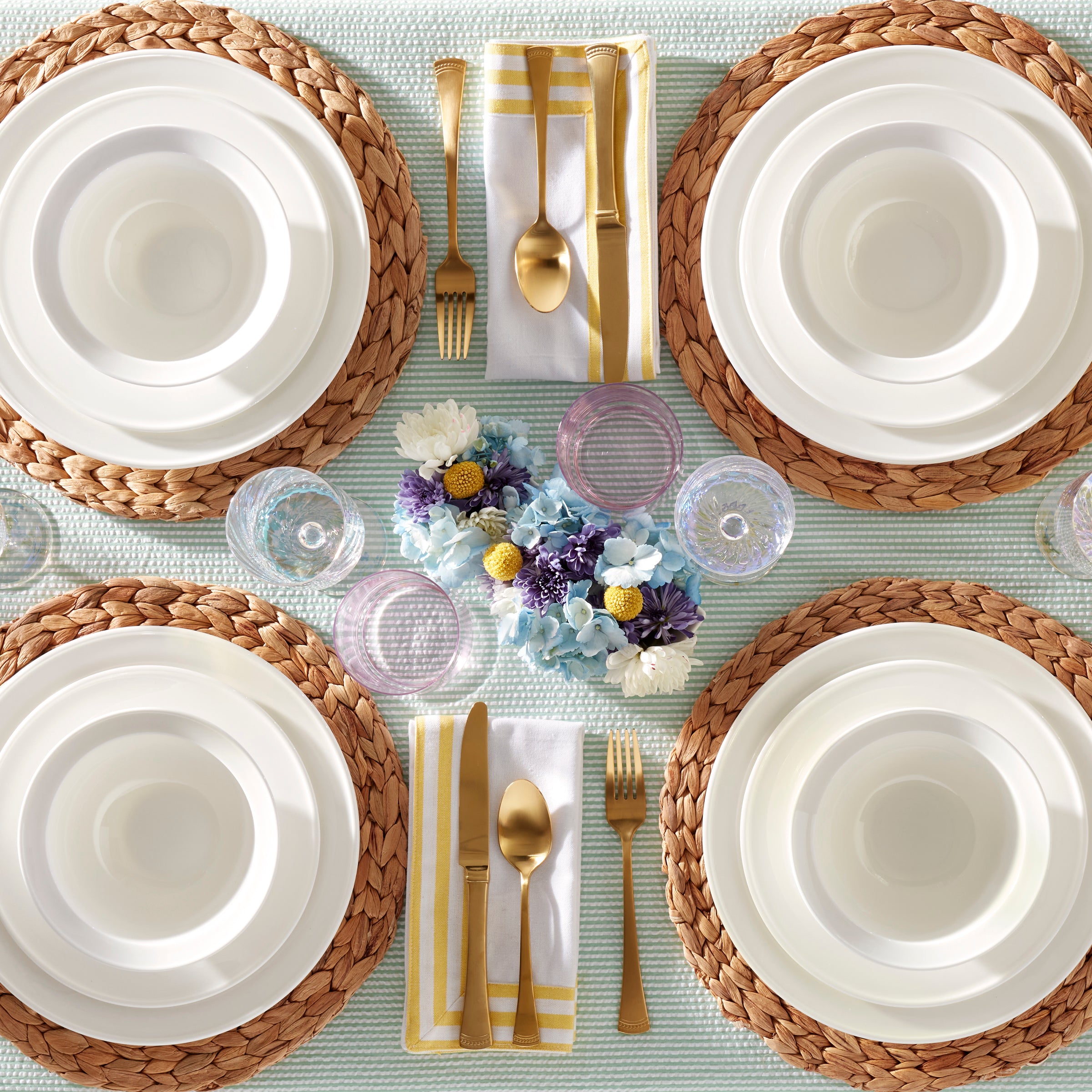 Alternative view of Studio 1414 Rimmed 12 Piece Dinnerware Set