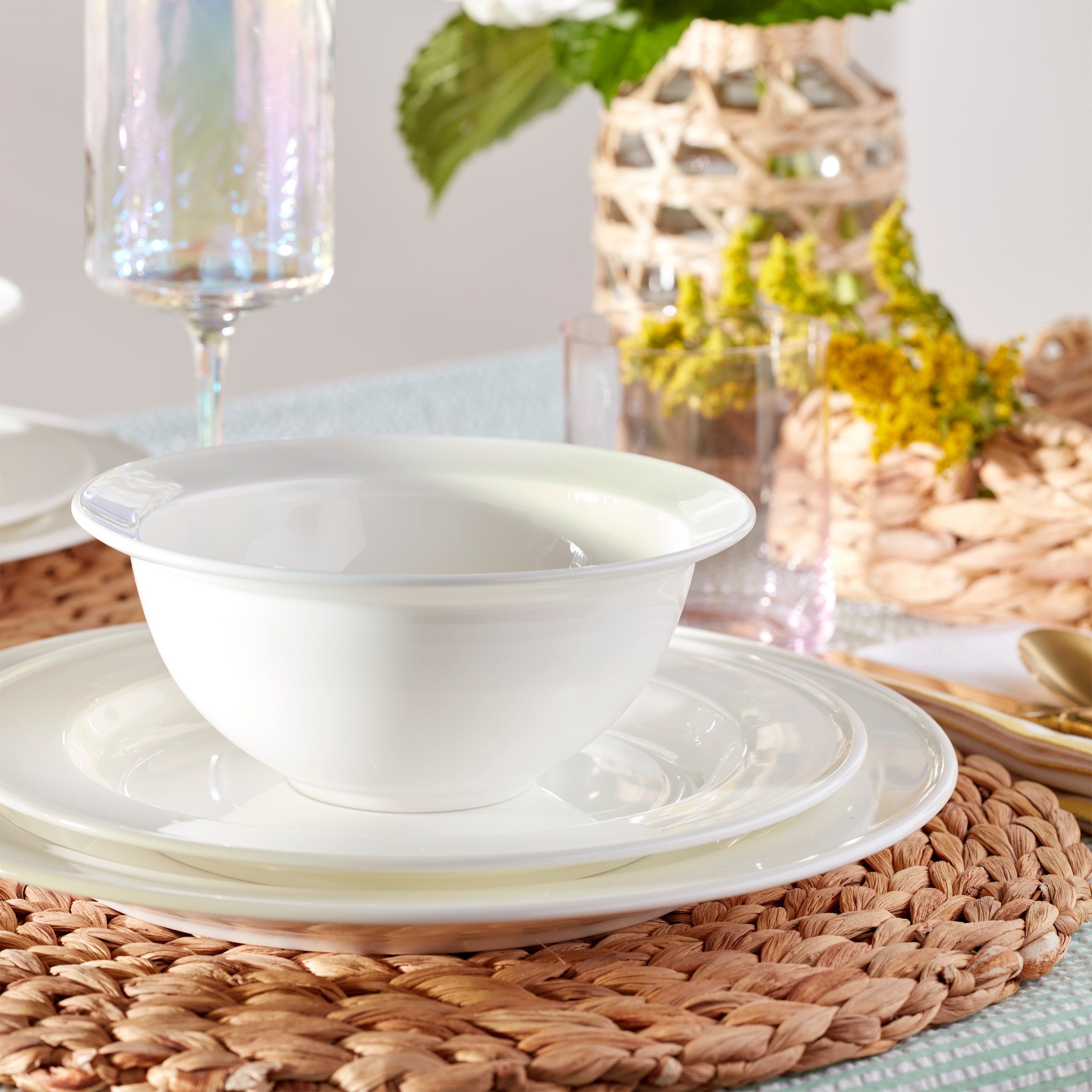 Studio 1414 Rimmed 12 Piece Dinnerware Set - Image 6