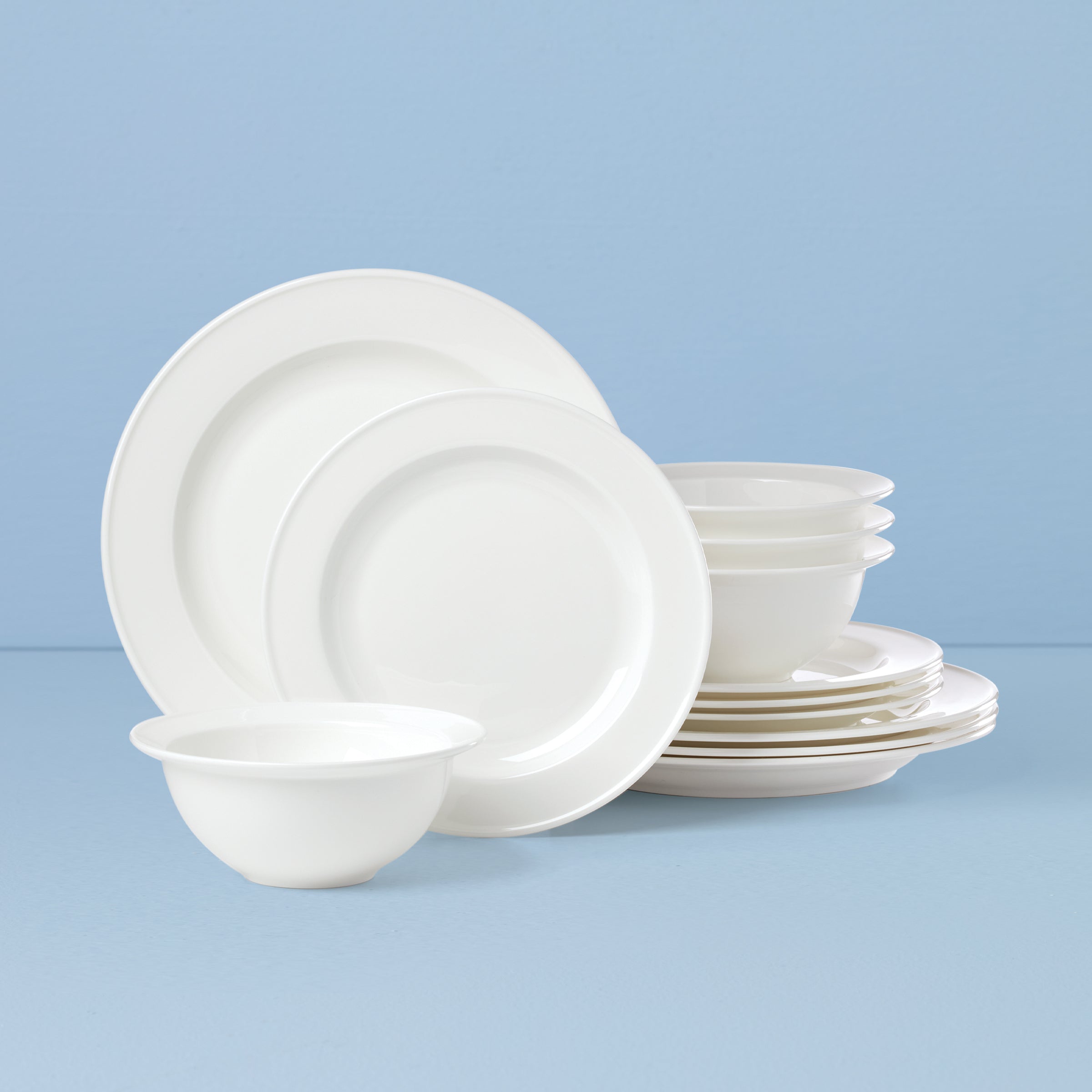 Studio 1414 Rimmed 12 Piece Dinnerware Set