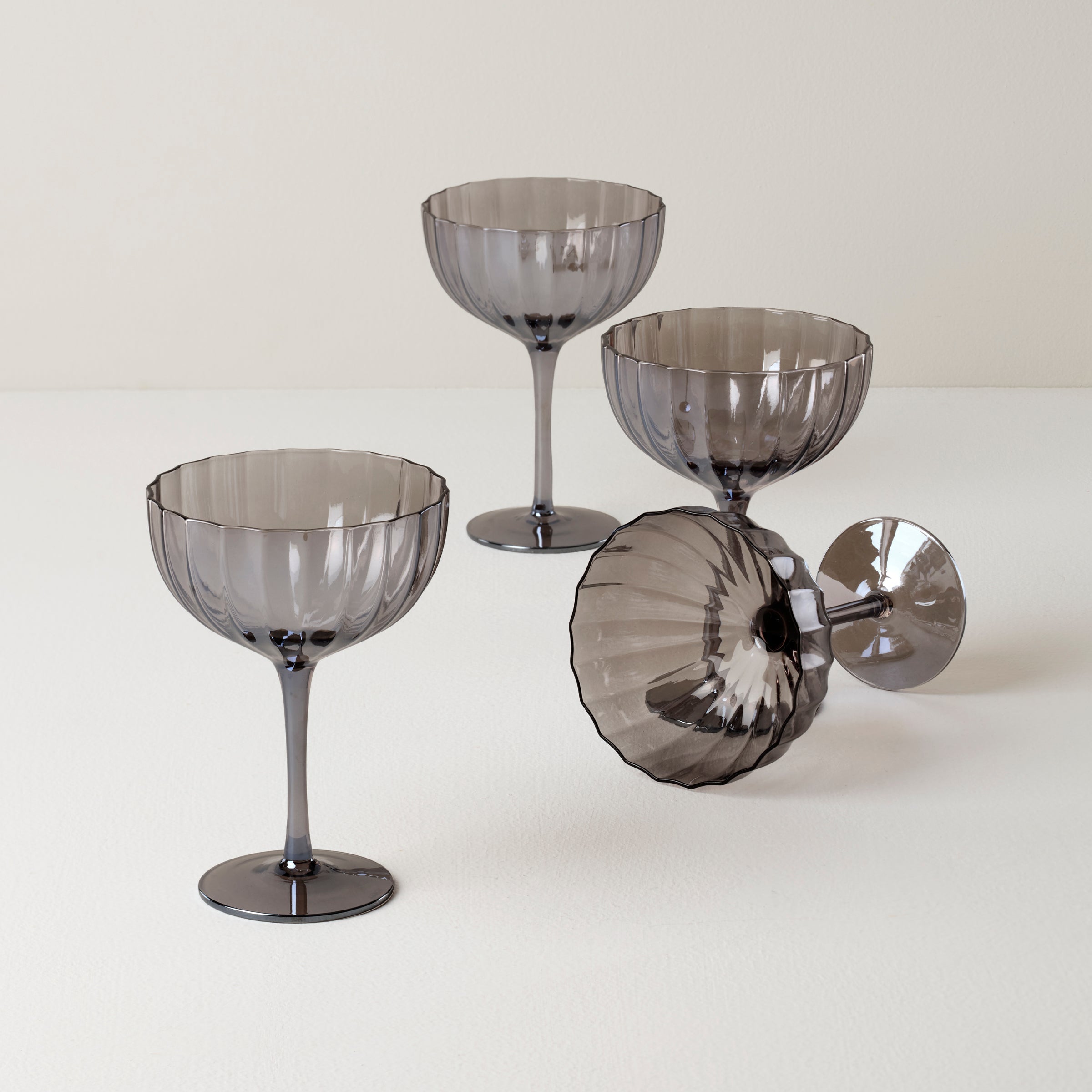 Curva Luxe Coupe Glasses   Set Of 4