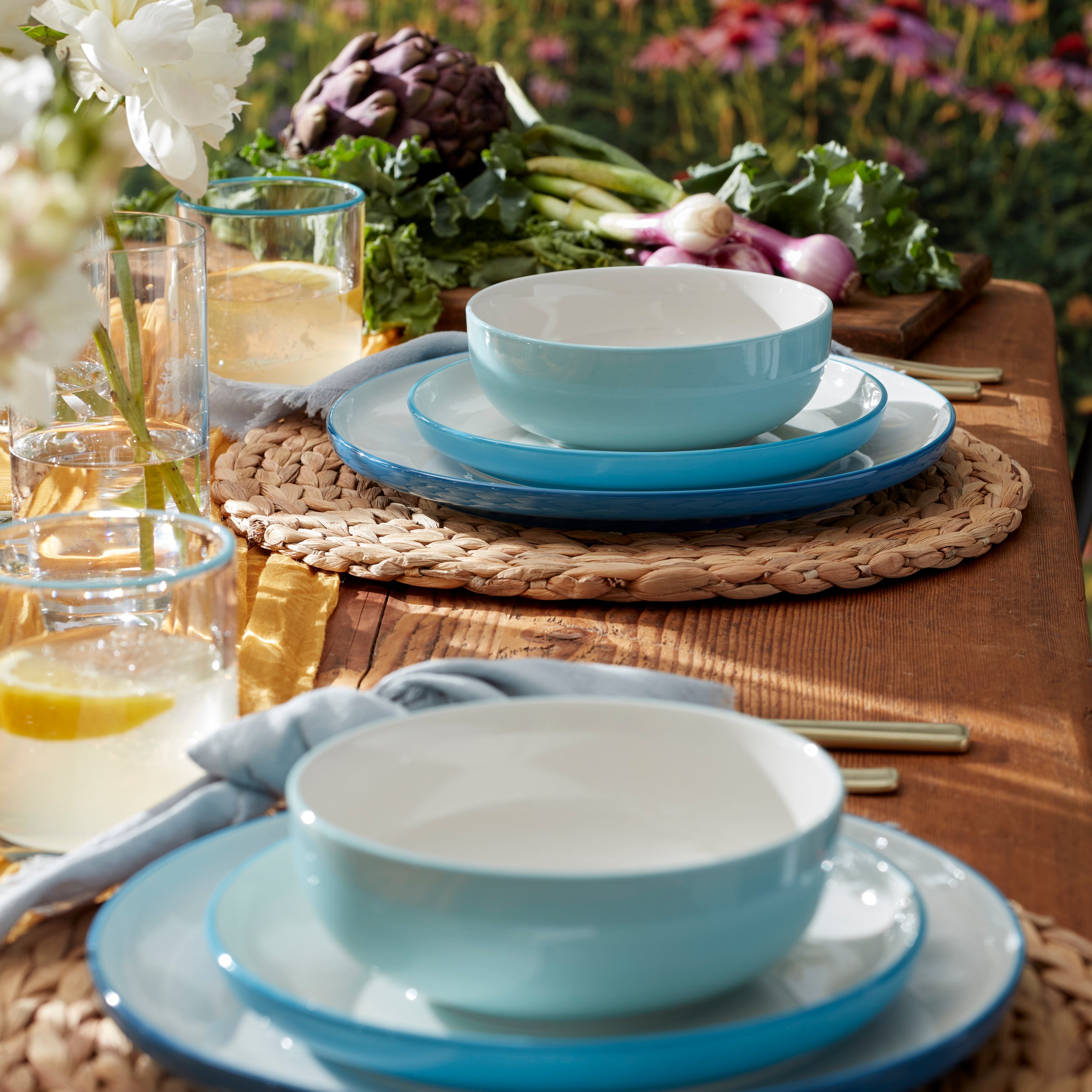 24 Seven Turquoise Medium Tumbler Set Of 6 - Image 10