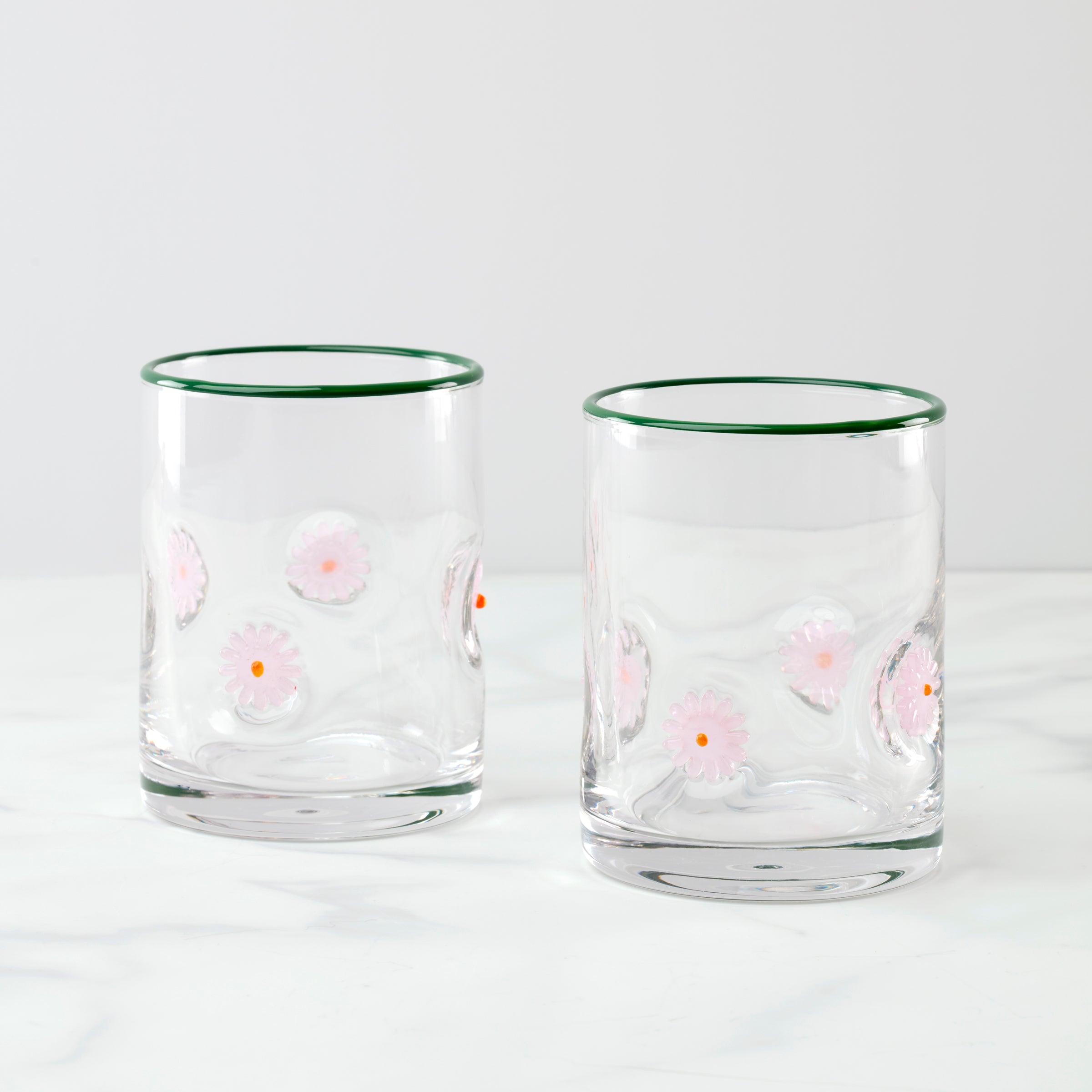 24 Seven Flower Tumbler   Set of 2