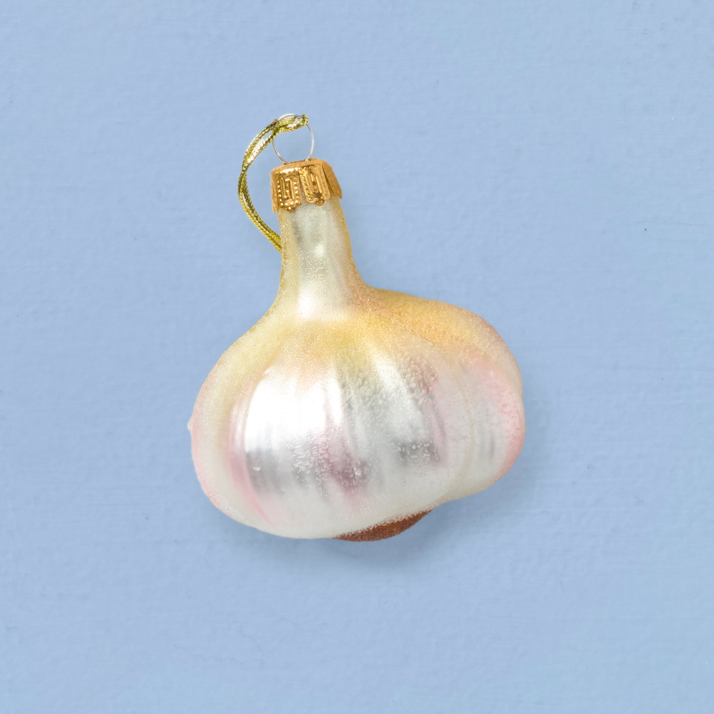 Blown Glass Garlic Ornament