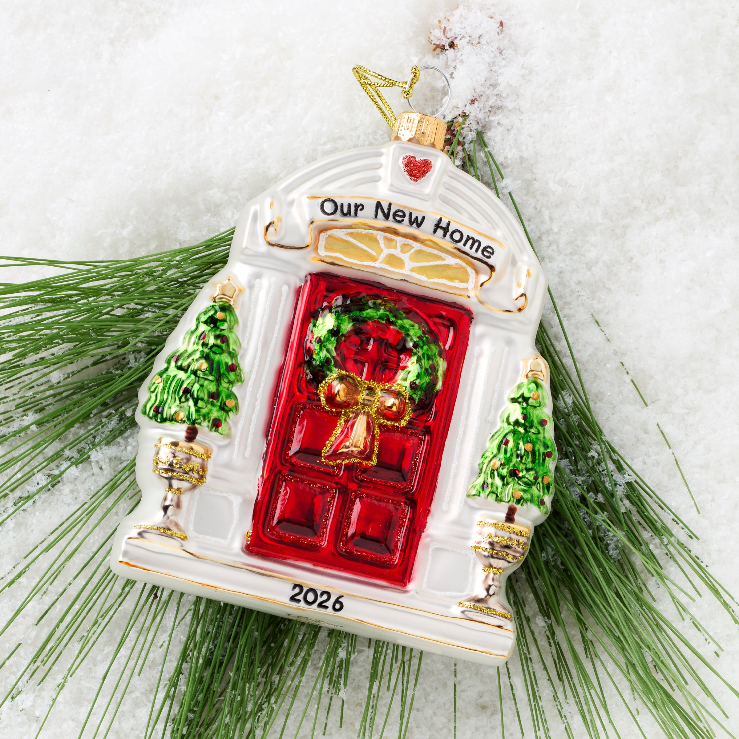 2026 Retro Blown Glass New Home Ornament - Image 3