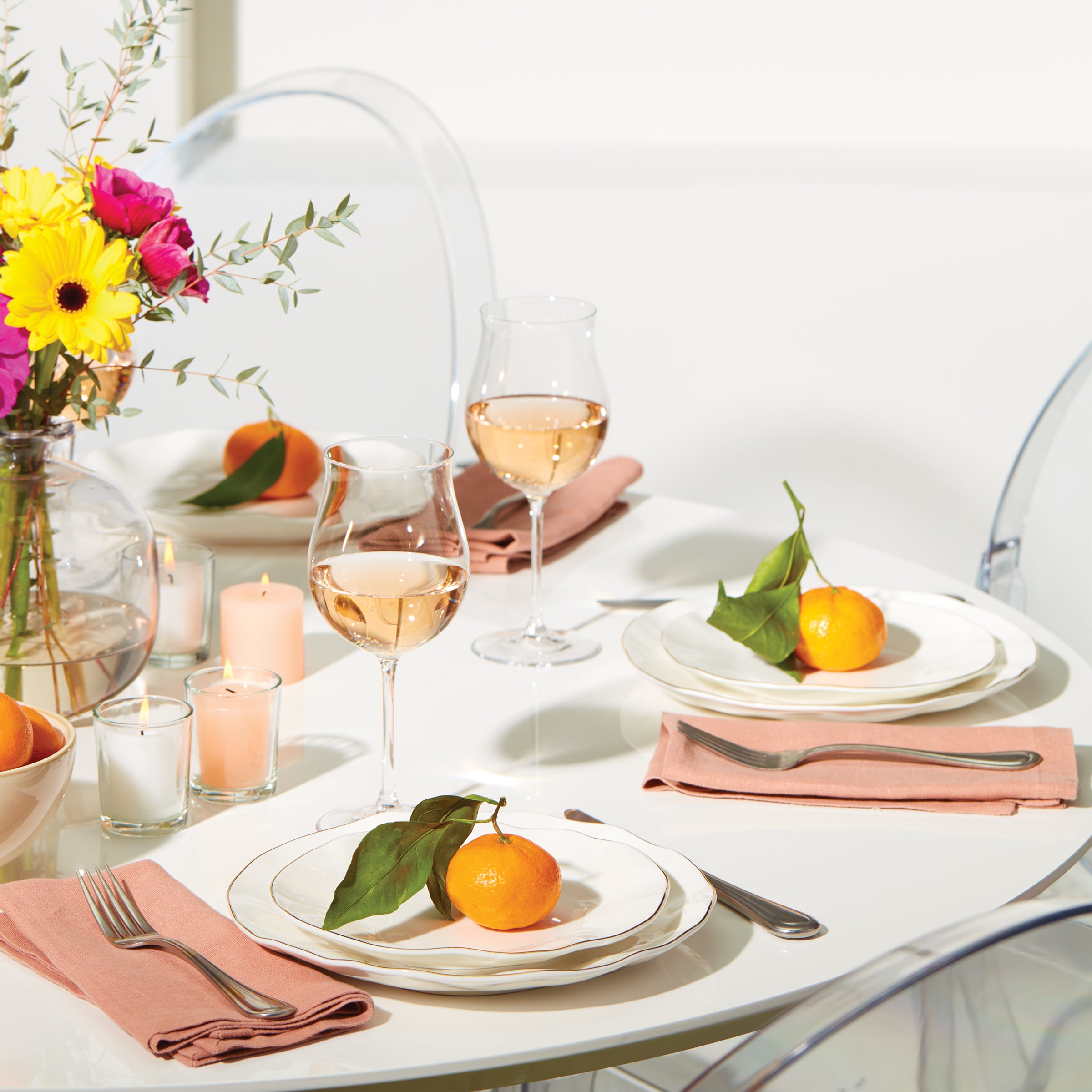 Blue Bay White 18 Piece Dinnerware Set - Image 2