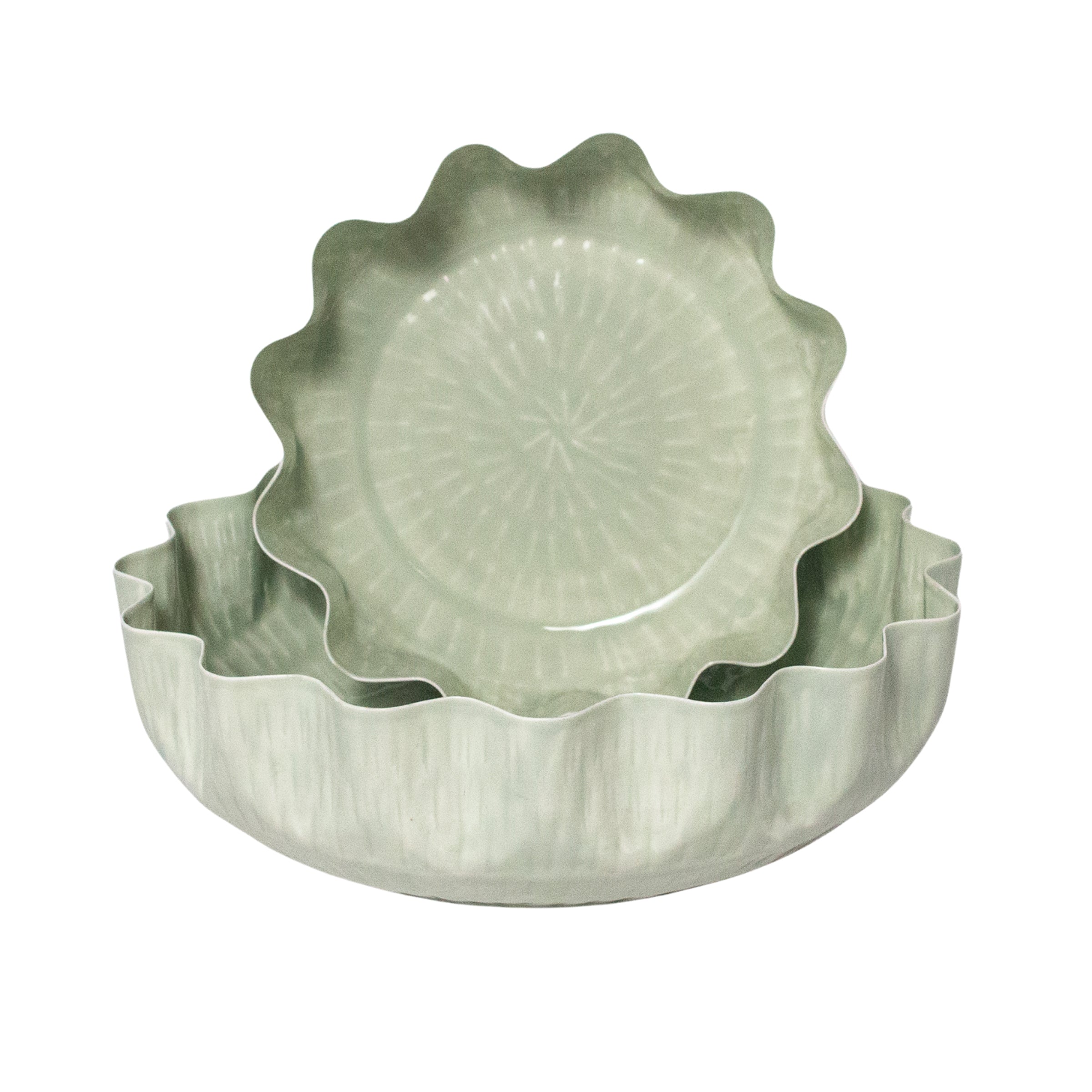 Nera Light Green Bowls, Set of 2 - Image 2