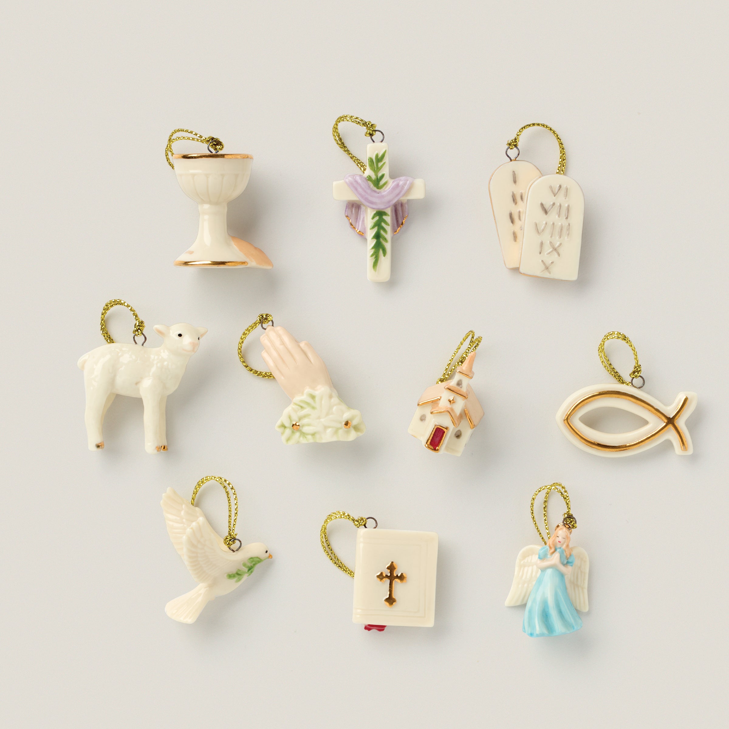 Tree of Faith 10 Piece Mini Ornament Set