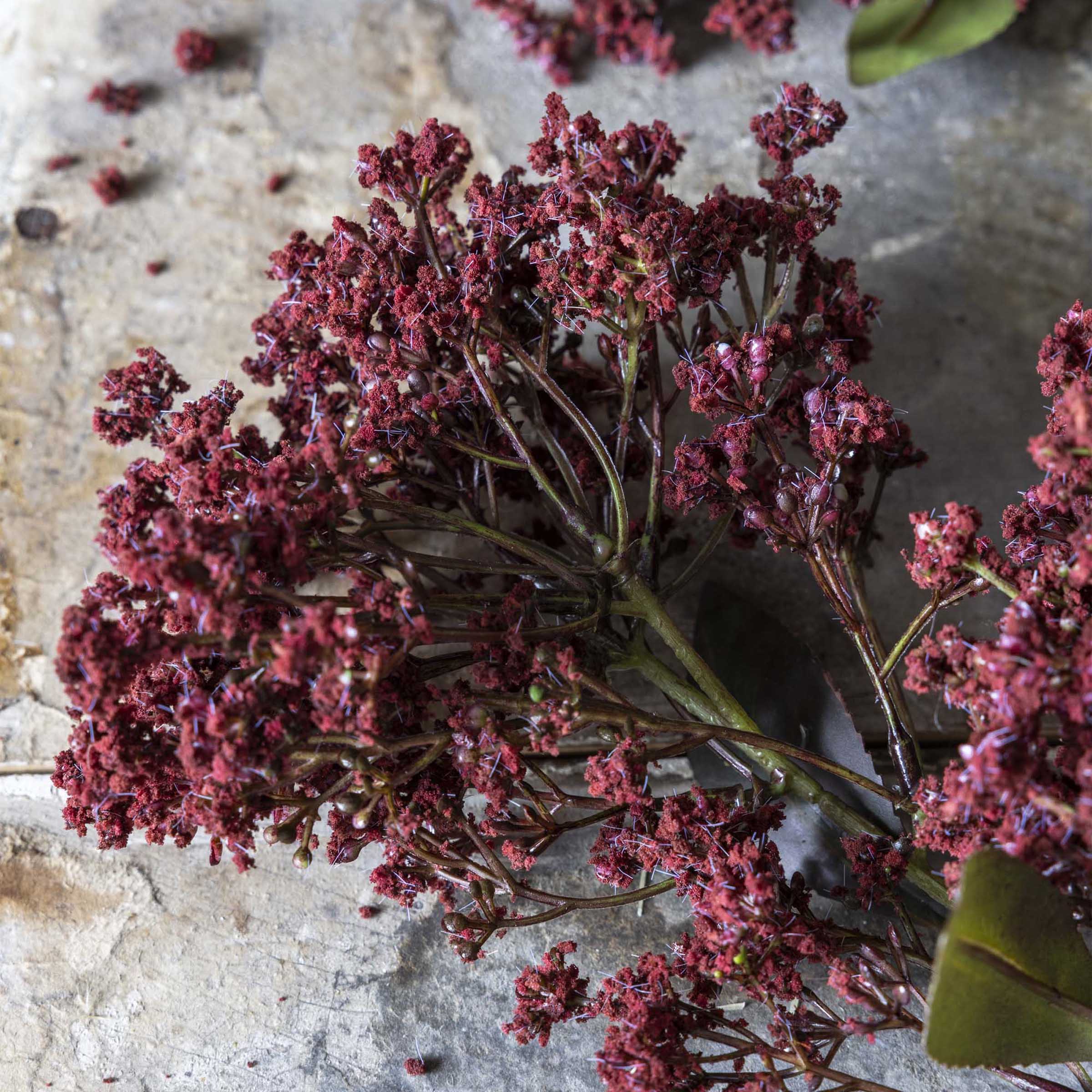 Artificial Butterfly Bush Stem, Rouge - Image 3
