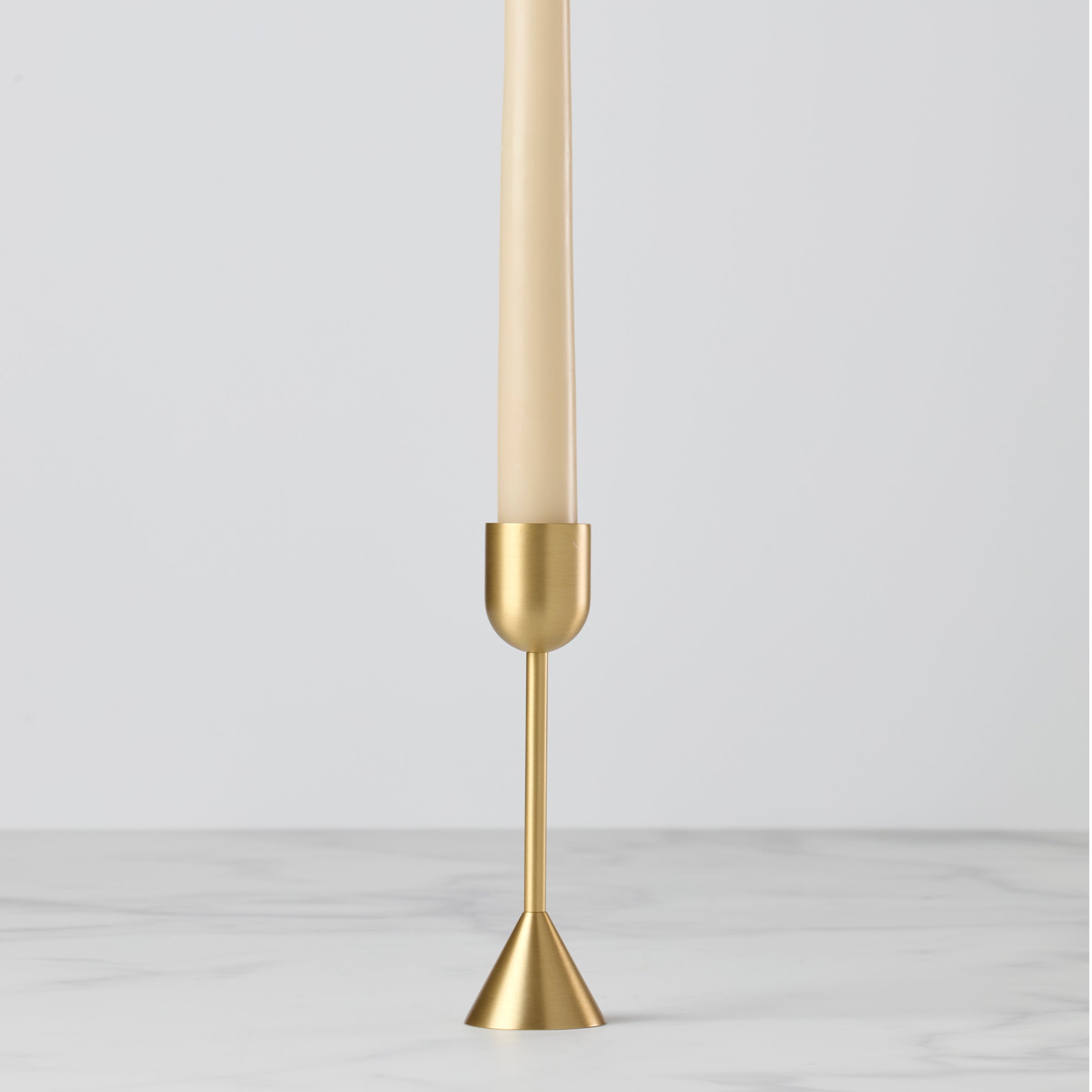 Alternative view of Light Gold Tall Taper Candle Holder
