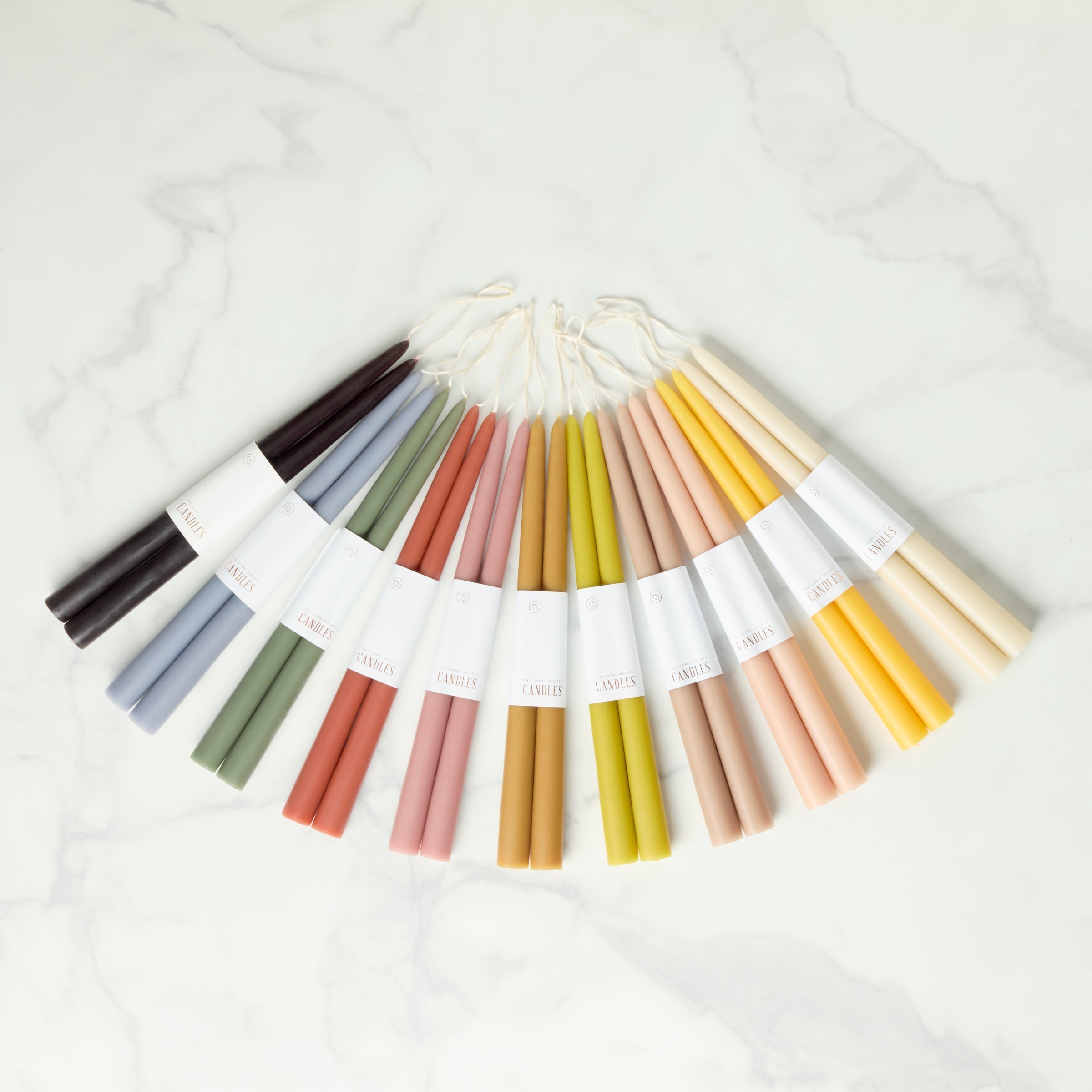 Alternative view of Dipped 12" Taper Candle Pair   Miel