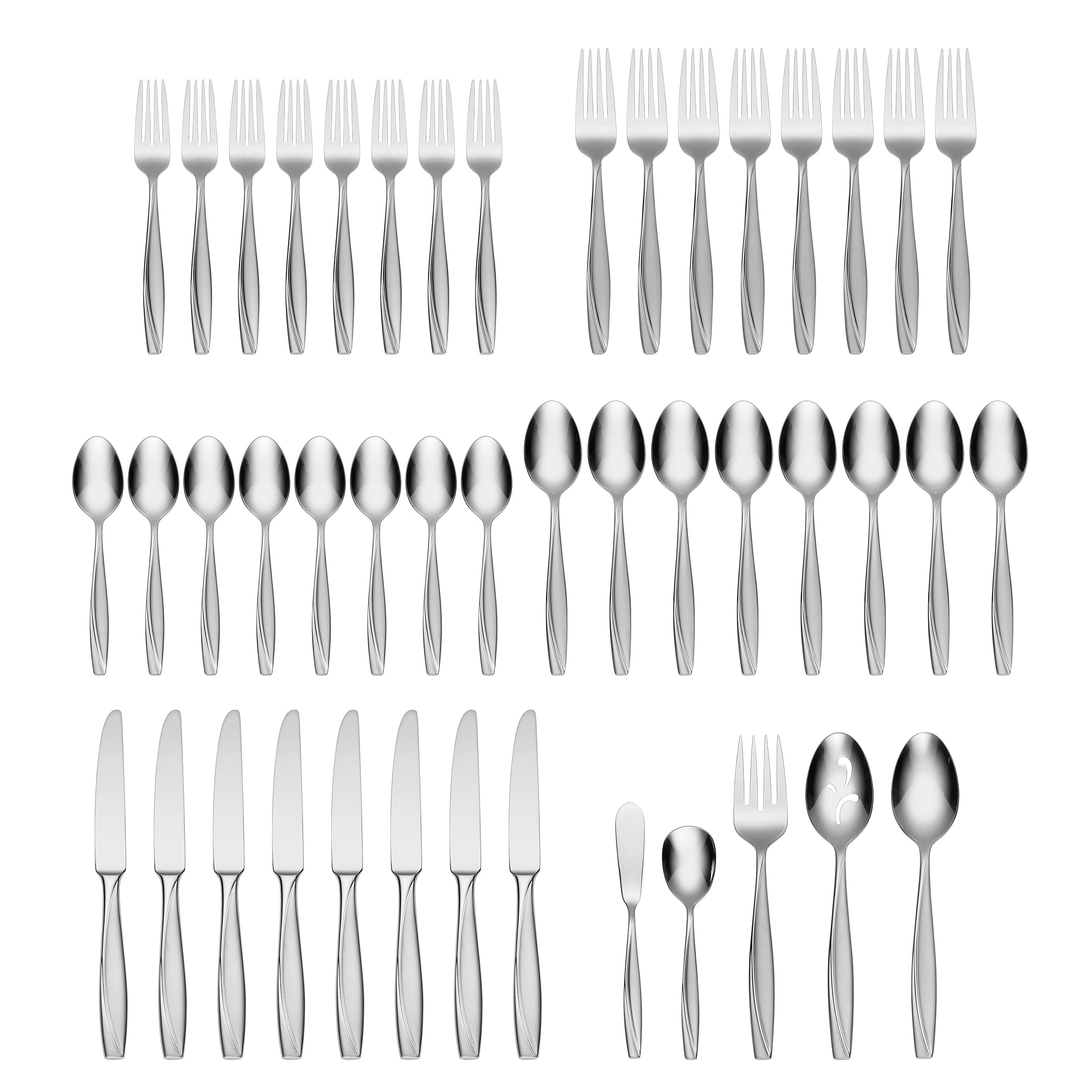 Alternative view of Cleo 45 Piece Flatware Set