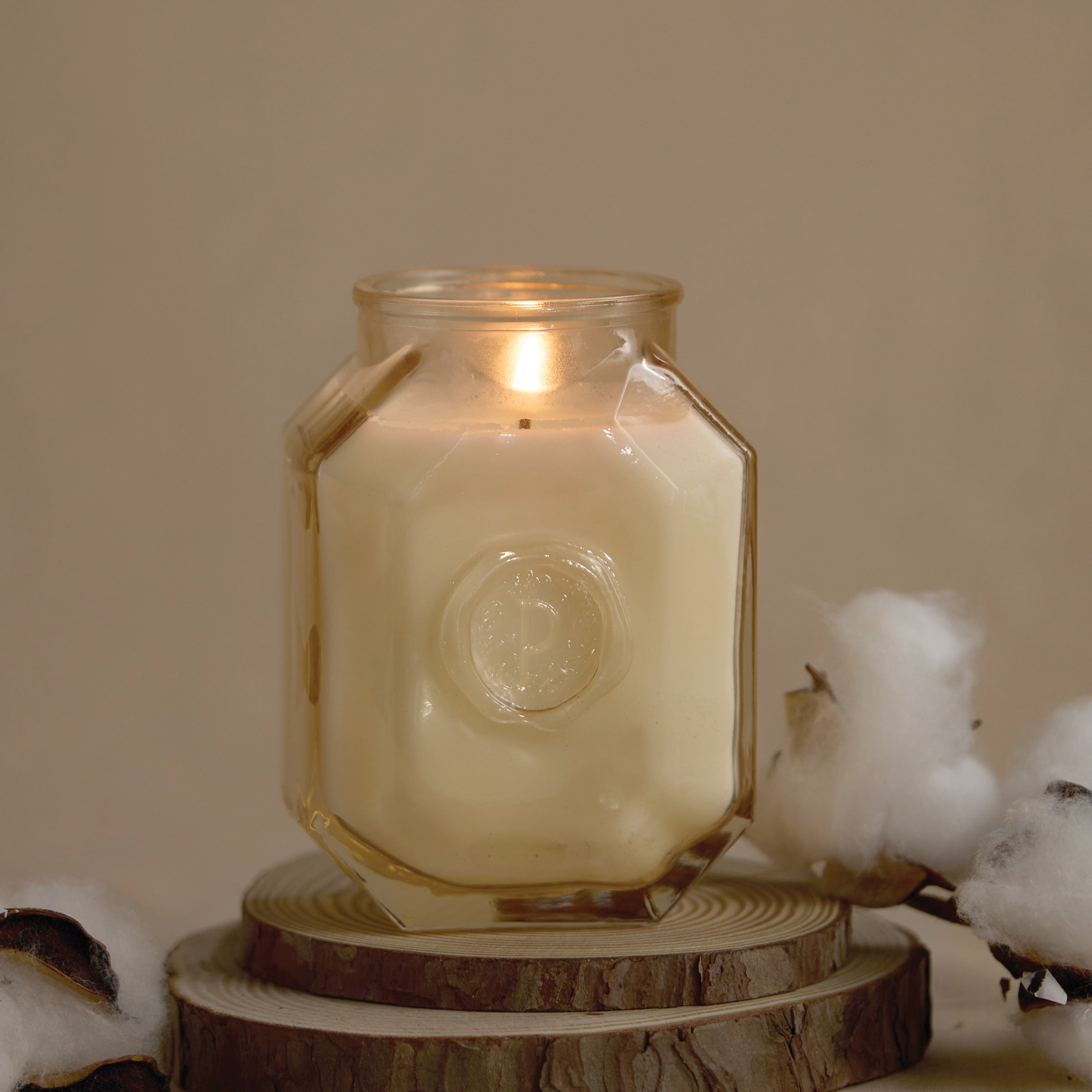 Botanica 8 oz Soy Wax Candle, Cotton & Teak - Image 6