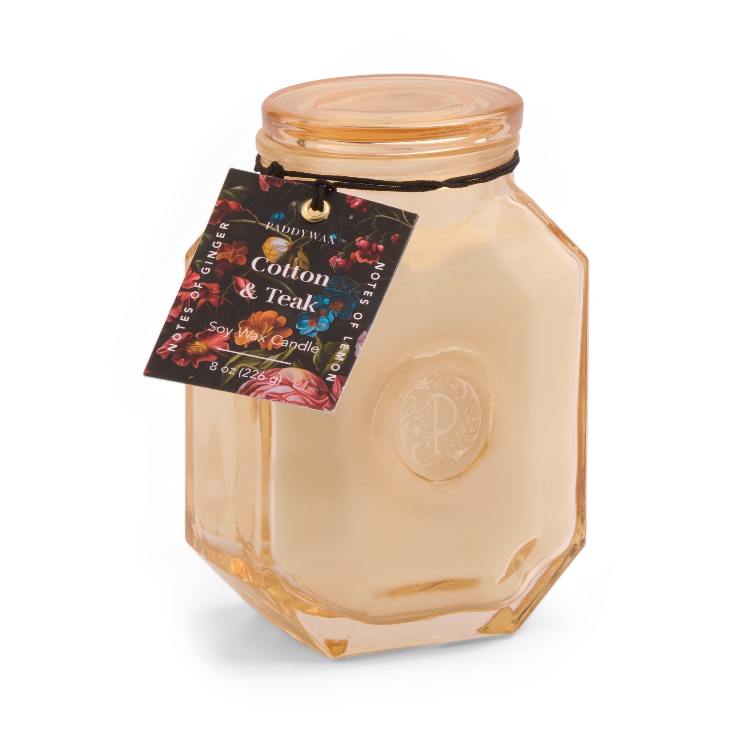 Botanica 8 oz Soy Wax Candle, Cotton & Teak - Image 5