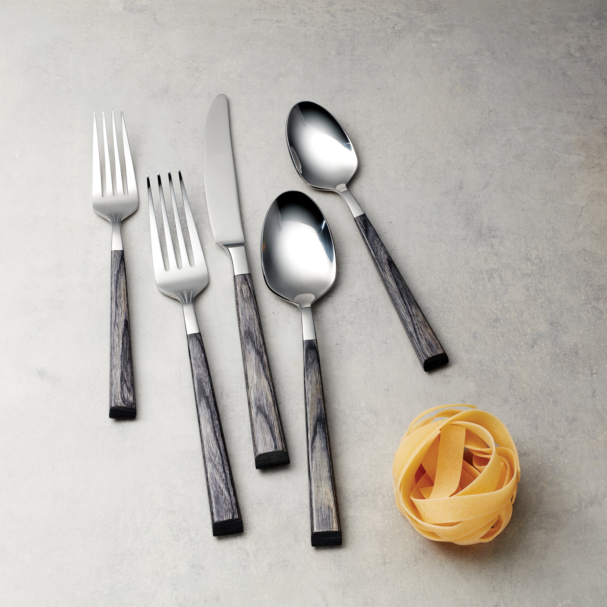 Alternative view of Coronado Charcoal 5 Piece Place Setting