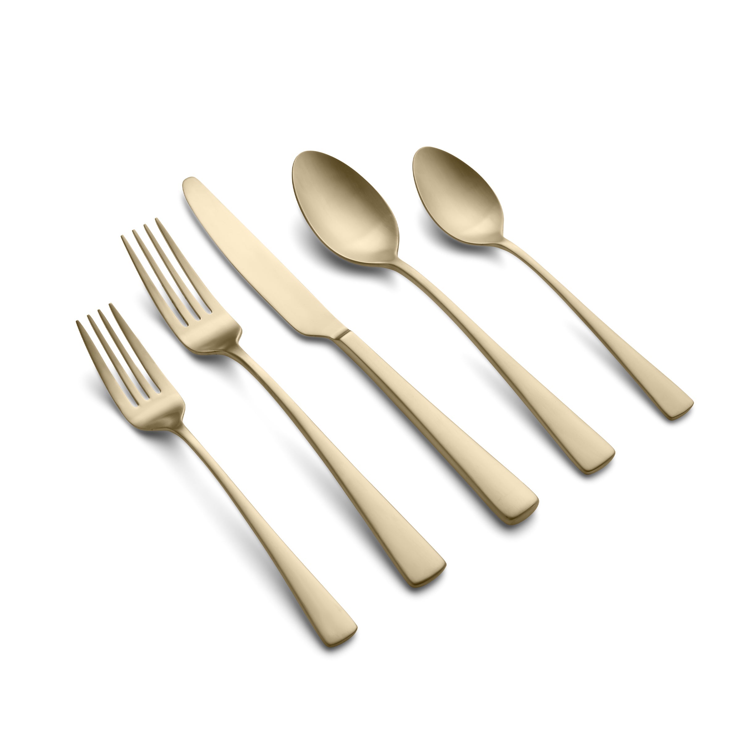 Cerys Champagne Satin 20 Piece Flatware Set