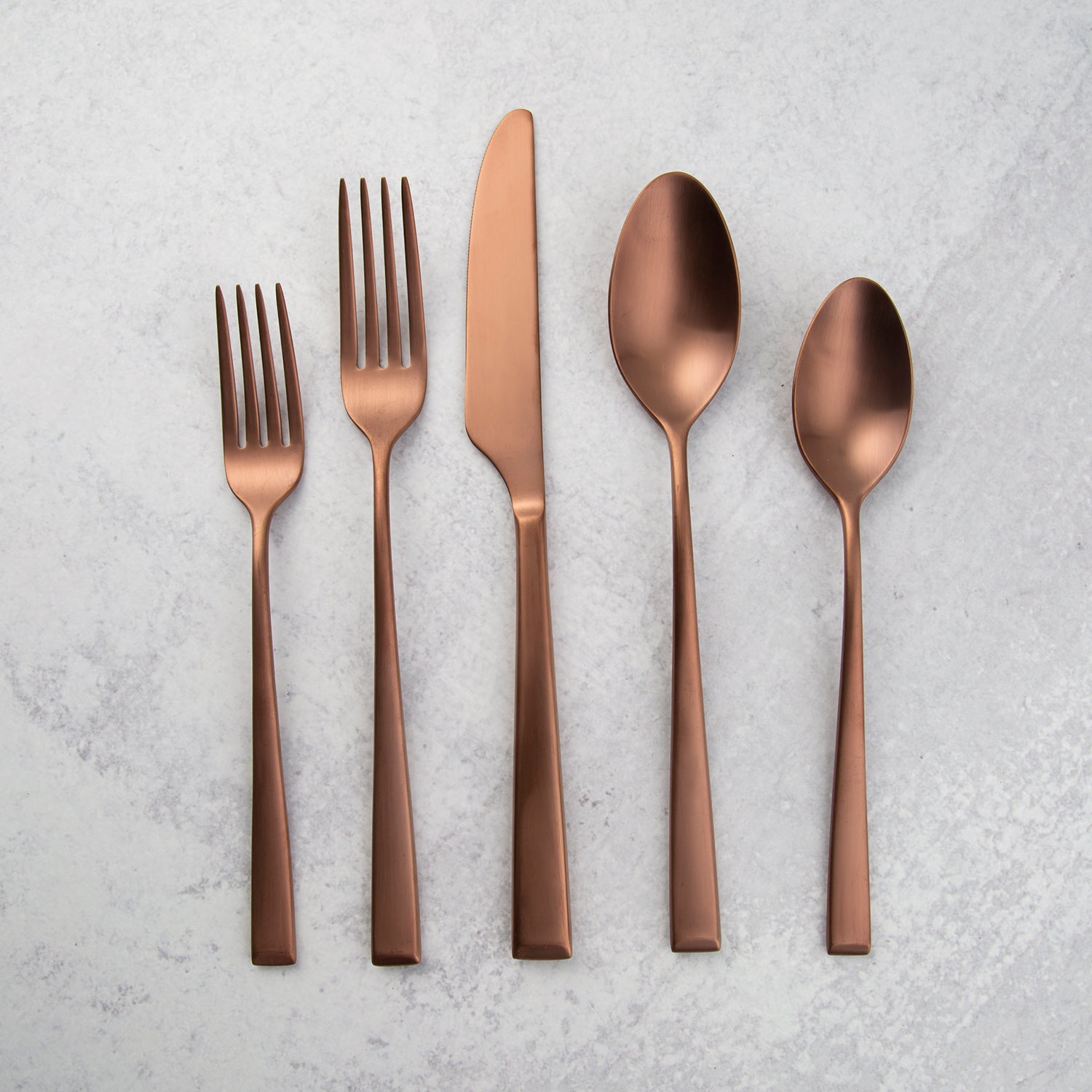 Marlise Copper Satin 20 Piece Flatware Set