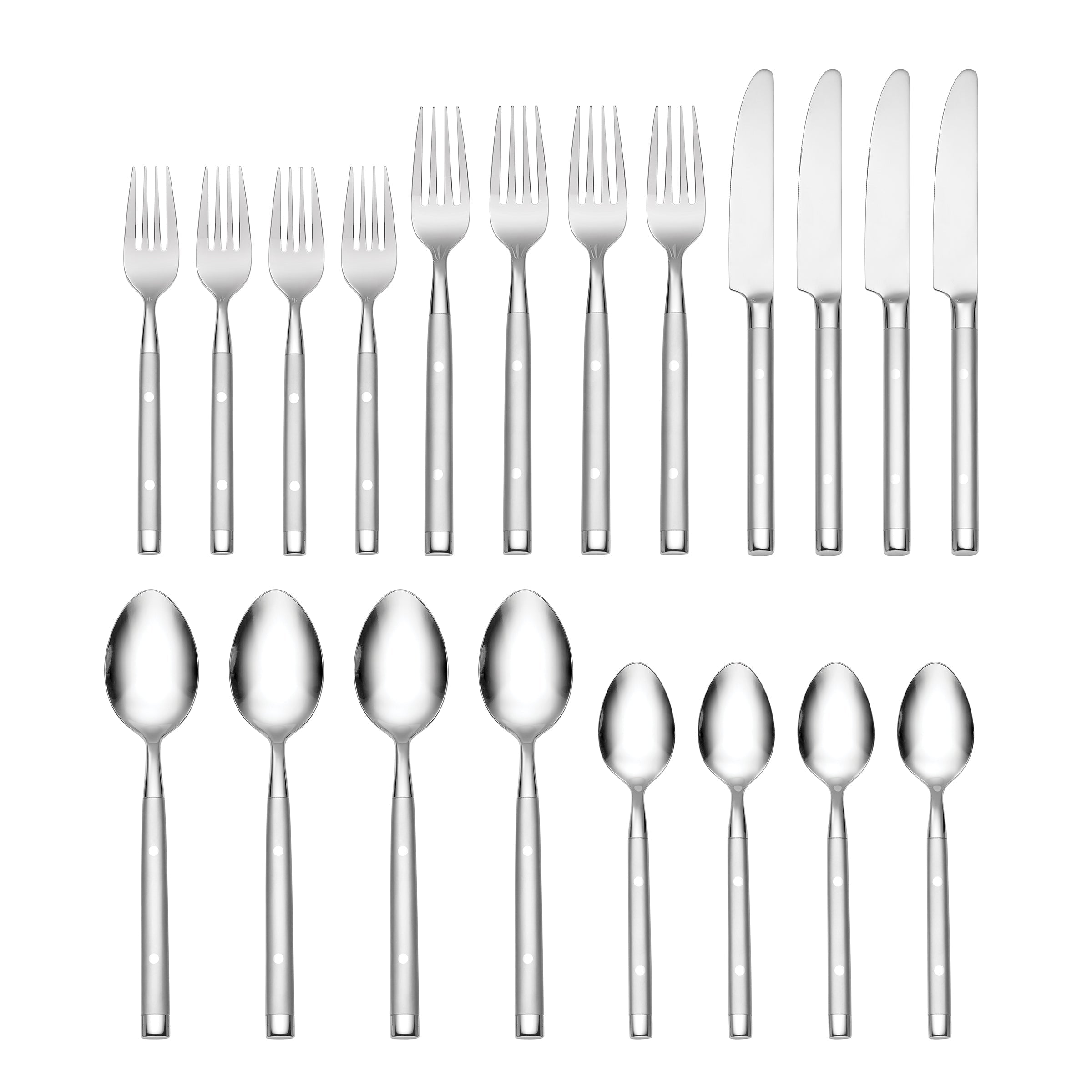 Shangrila Frosted 20 Piece Flatware Set - Image 4