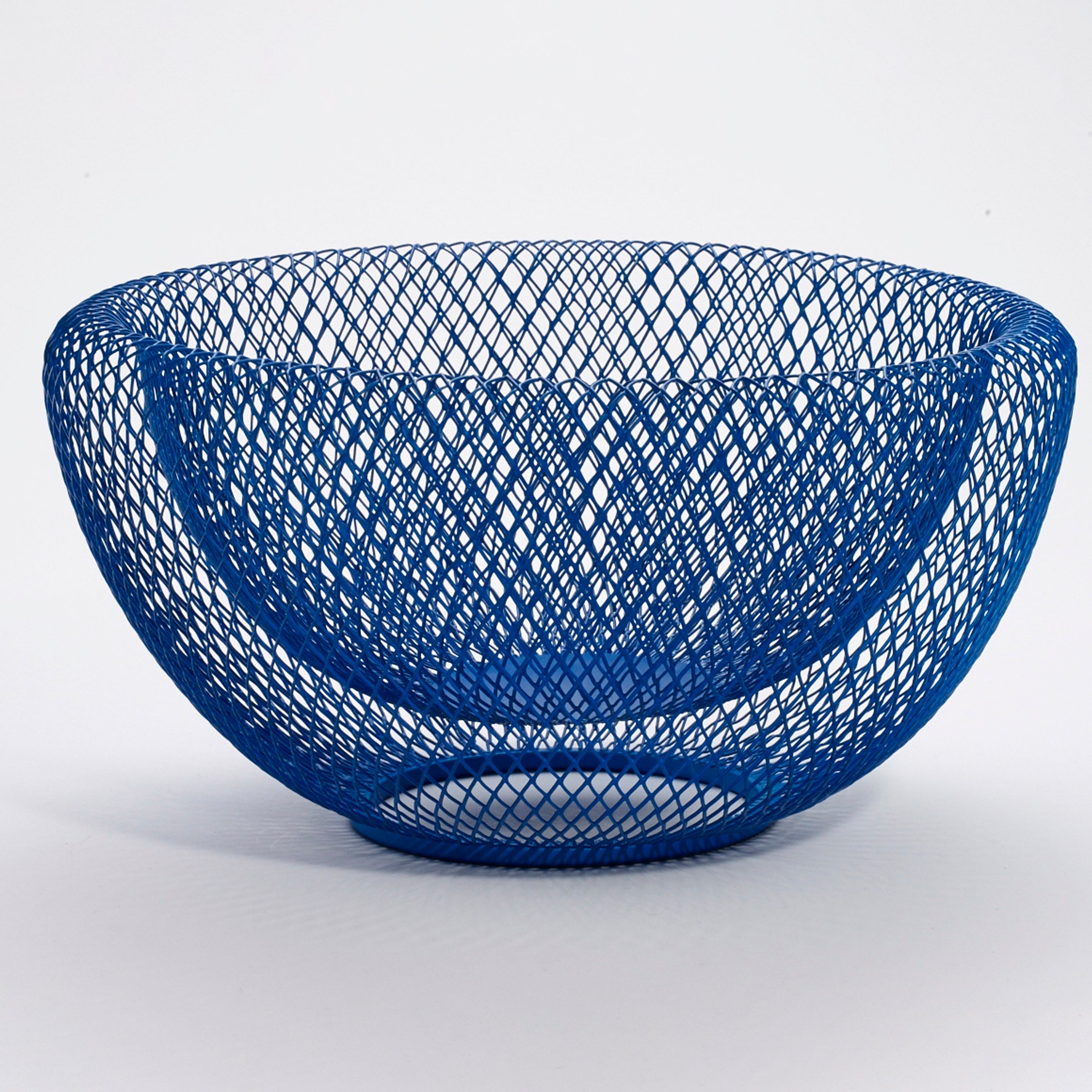 Alternative view of Blue Wire Mesh Bowl