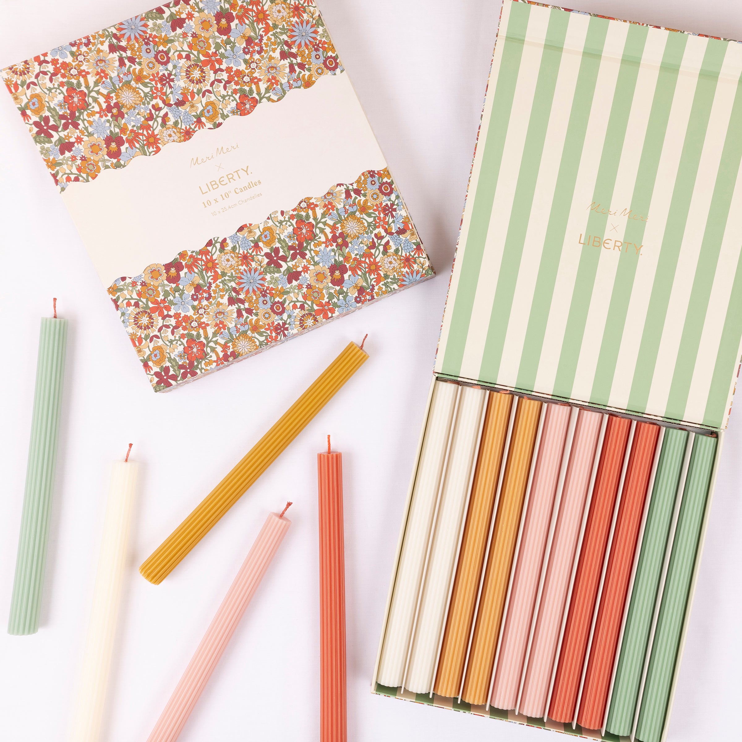 Meri Meri x Liberty Candle Gift Box, Pack of 10 - Image 3
