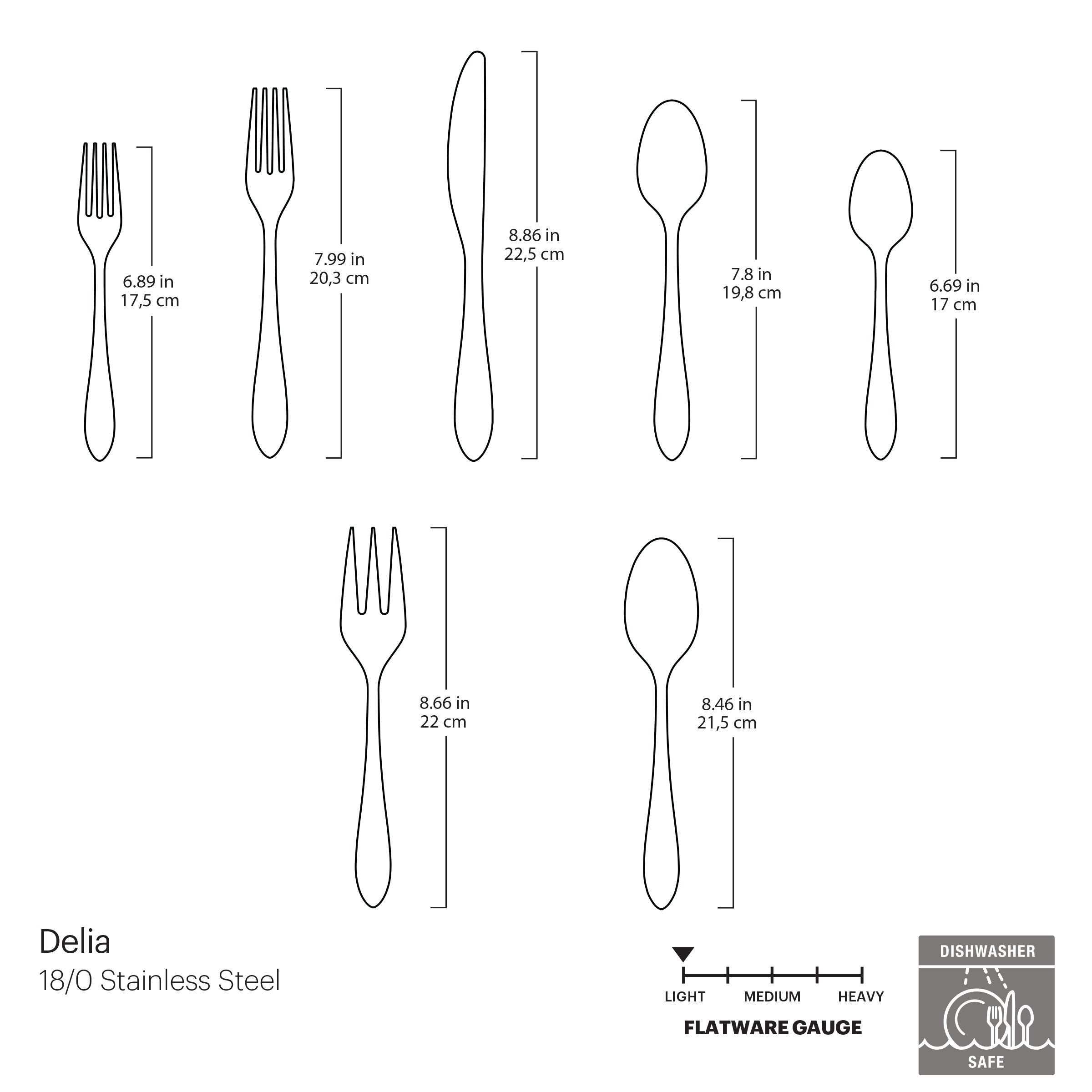 Delia Mirror 72 Piece Flatware Set - Image 6