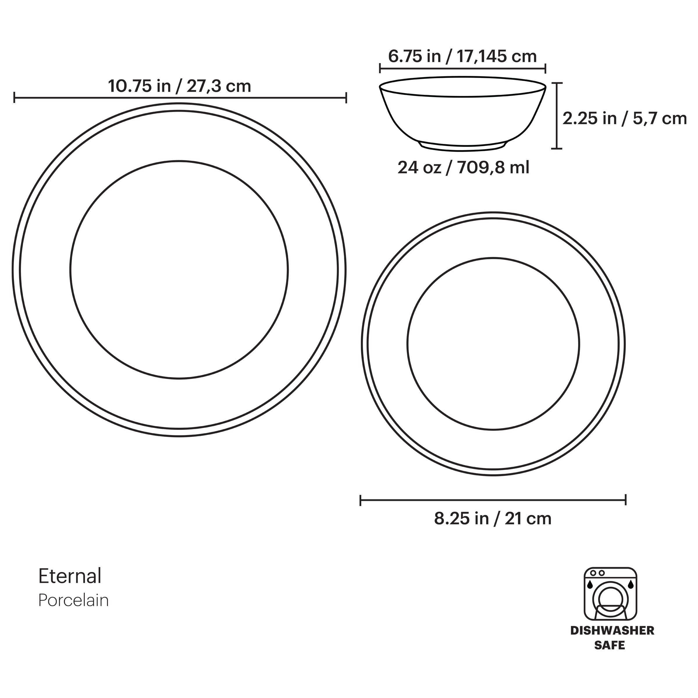 Alternative view of Eternal 12 Piece Dinnerware Set