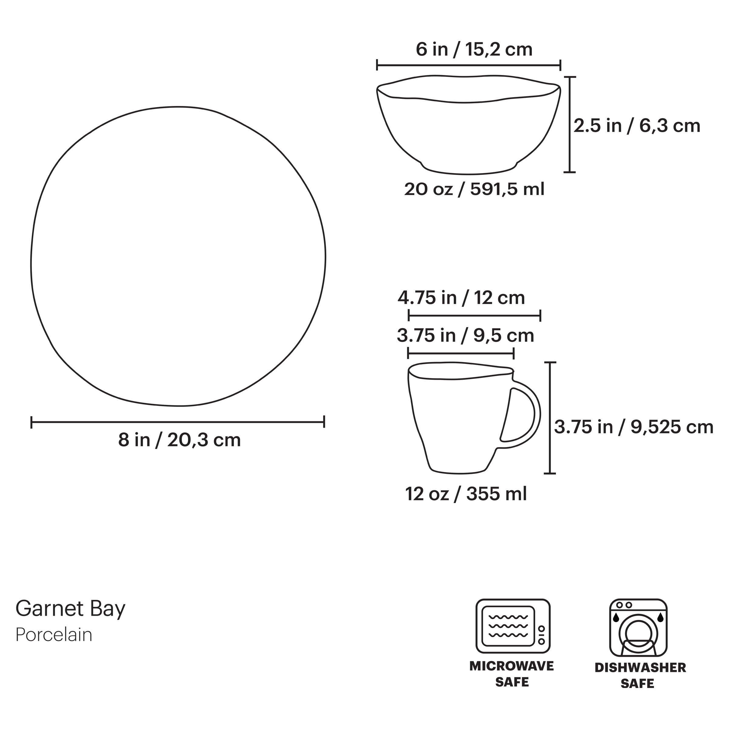Garnet Bay 12 Piece Dessert Set - Image 4