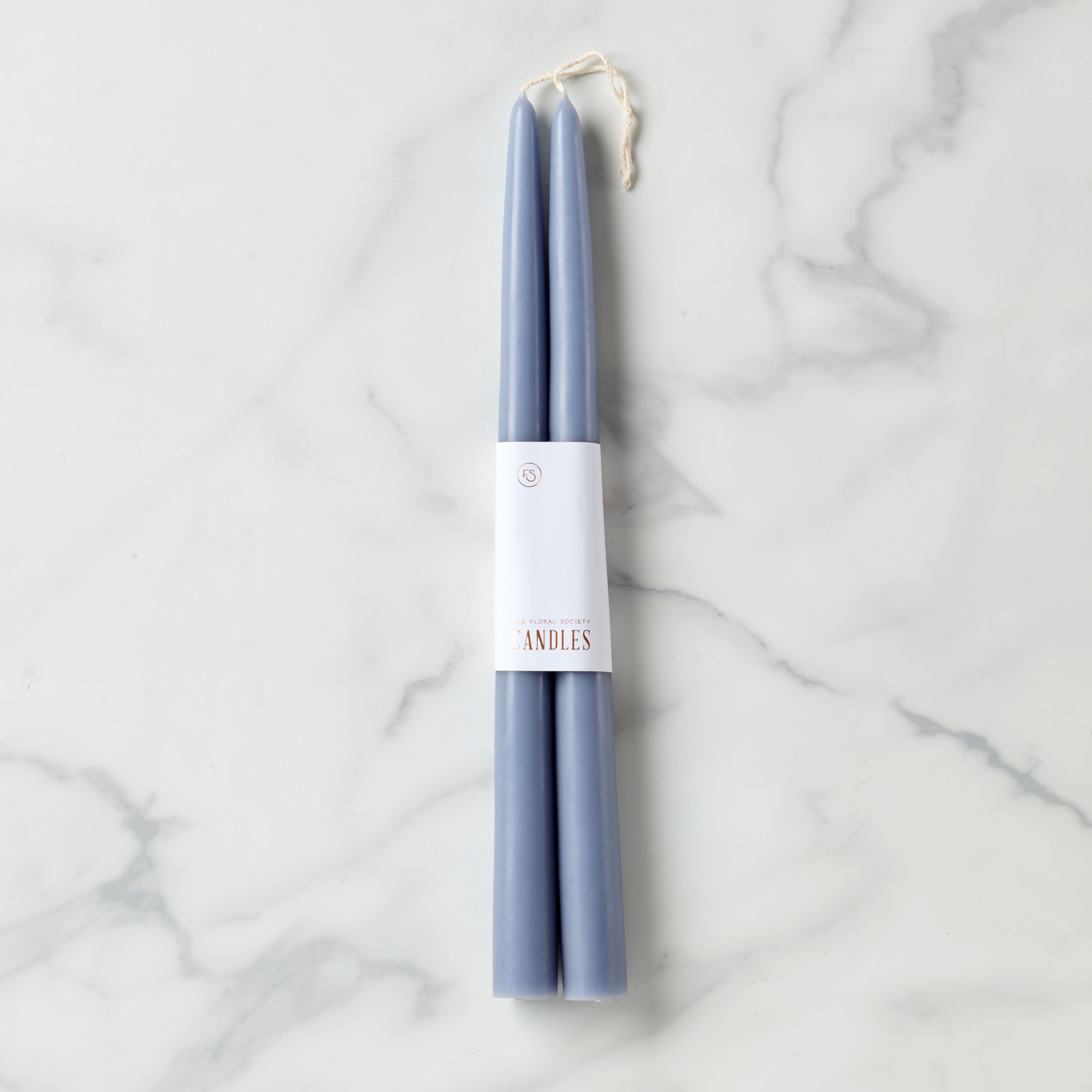 Dipped 12" Taper Candle Pair Heron