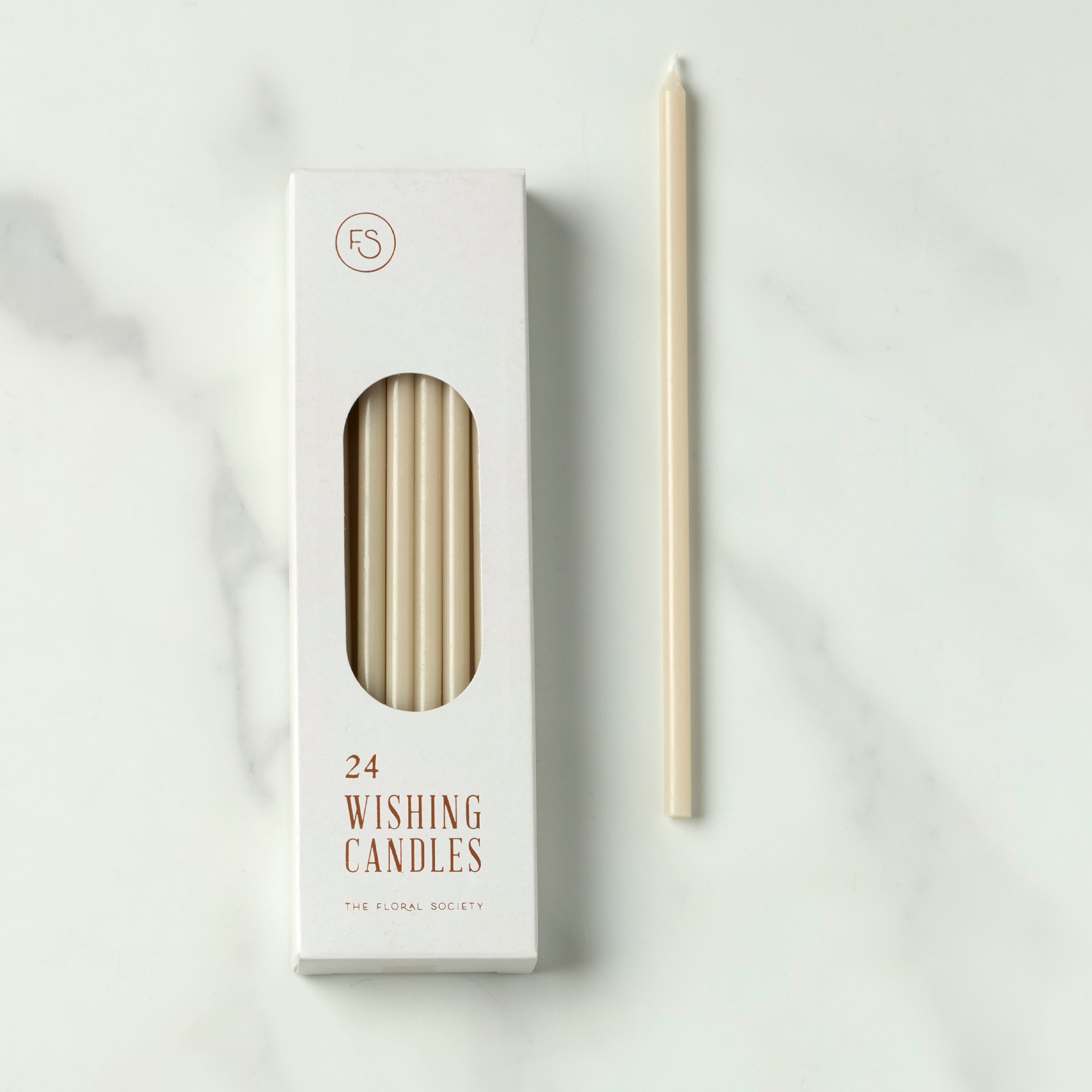 Wishing Candles Set Of 24 Parchment