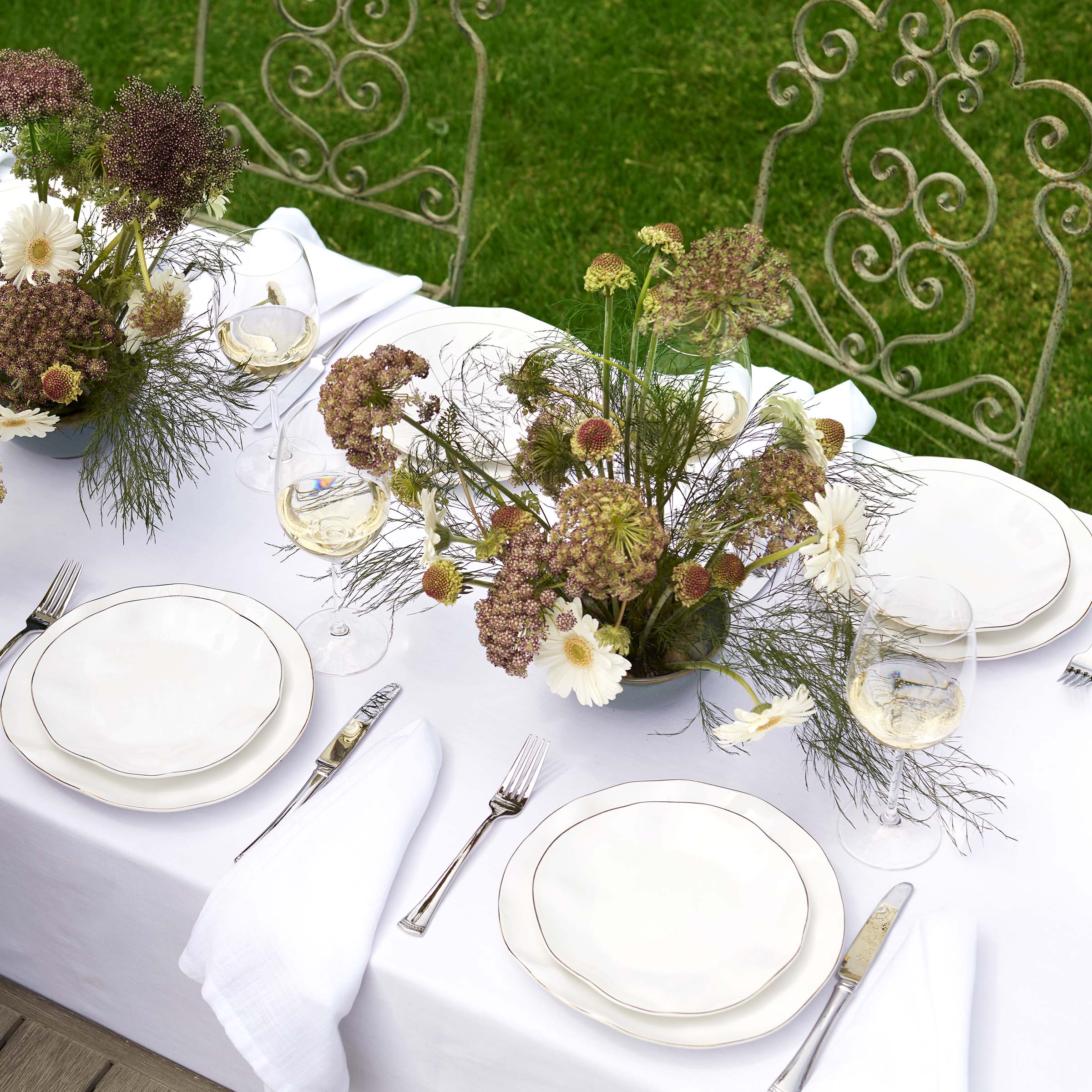 Blue Bay White 12 Piece Dinnerware Set - Image 3