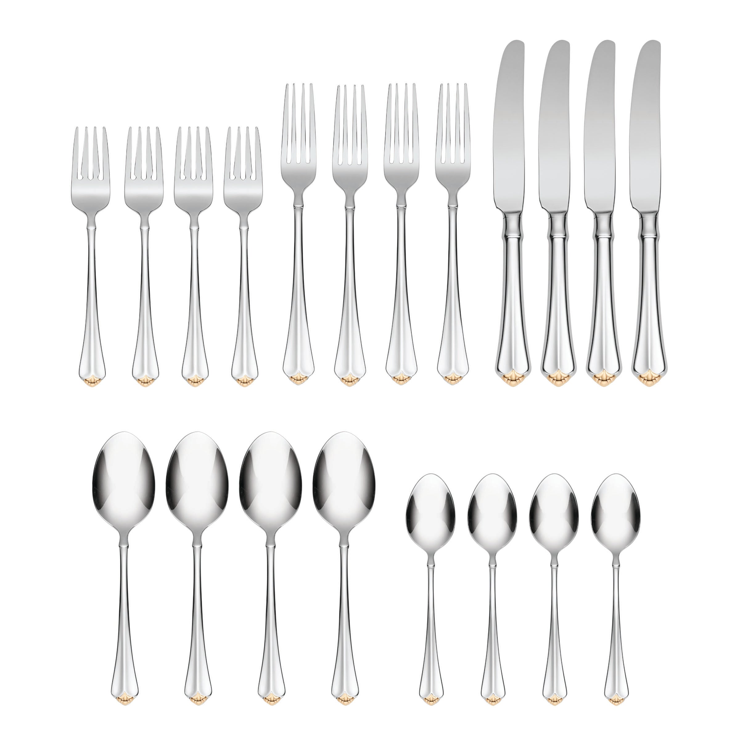 Golden Juilliard 20 Piece Flatware Set - Image 4