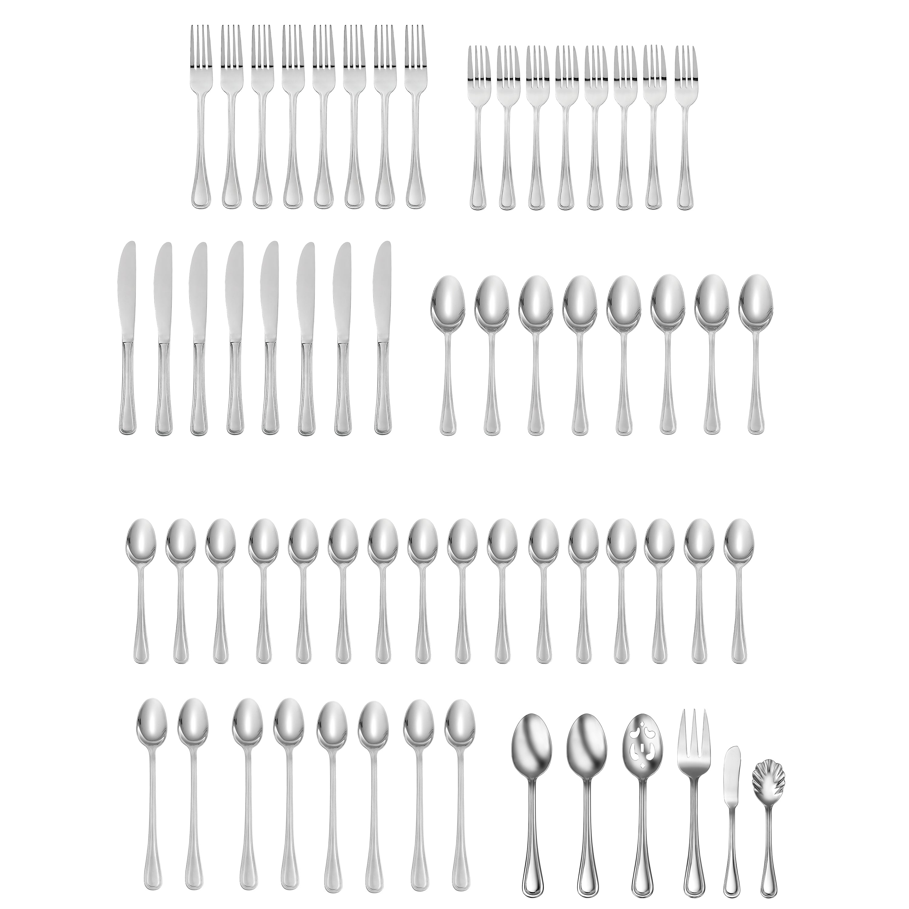 Alternative view of Tress 62 Piece Flatware Set