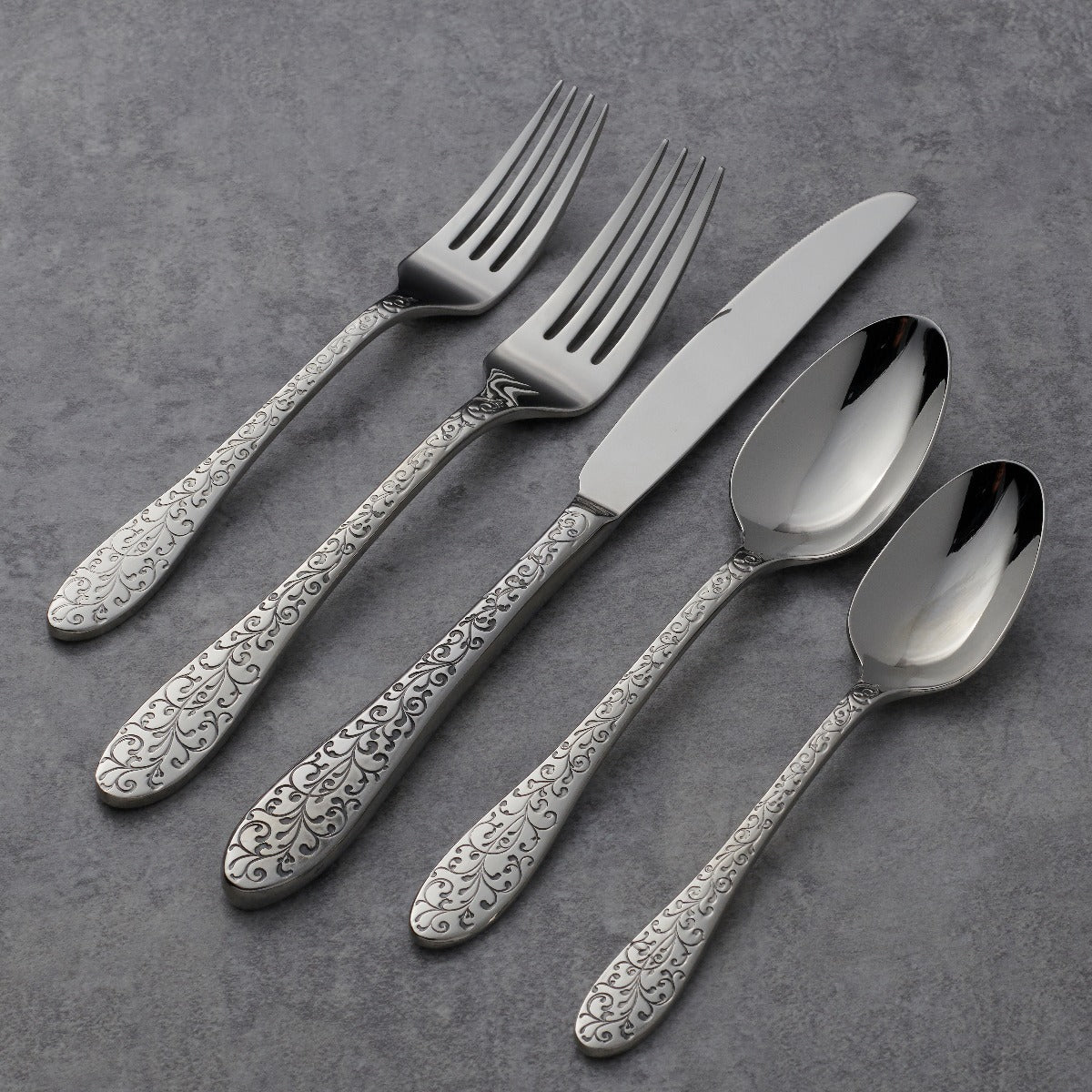 Ivy Flourish 20 Piece Flatware Set - Image 3