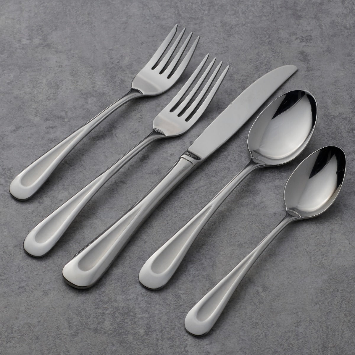 Alternative view of Satin Sand Dune 45 Piece Flatware Set