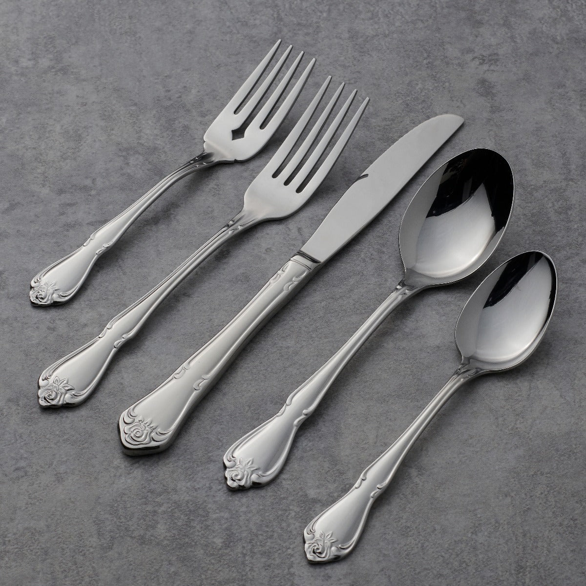 Alternative view of True Rose 45 Piece Flatware Set